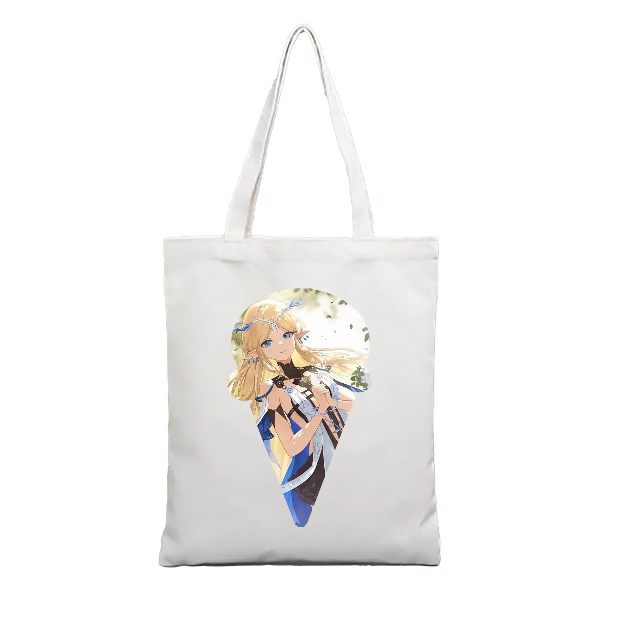 鳴潮 グッズ カルテジア - 縦型キャンバス手提げバッグ（トートバッグ） ・ キャンバス素材 ・ ショッピング用 ・ 軽量 丈夫 お手入れ簡単