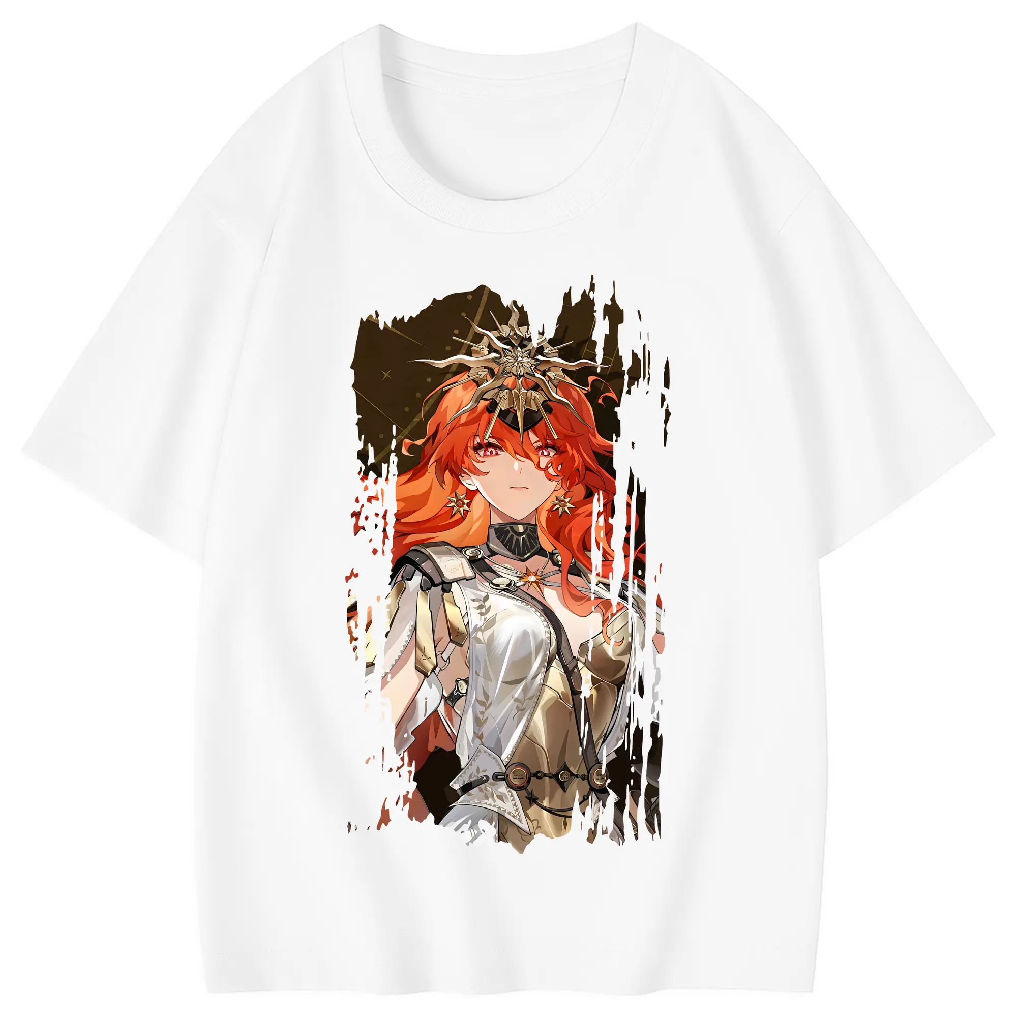 鳴潮 グッズ オーガスタ - 綿100％ キッズTシャツ ・ フロントプリント ・ 快適 通気性 ・ スポーツ カジュアル 散歩用