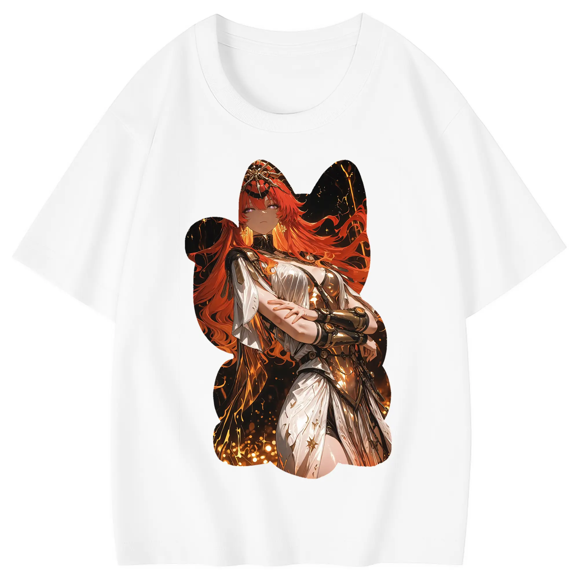 鳴潮 グッズ オーガスタ - 綿100％ キッズTシャツ ・ フロントプリント ・ 快適 通気性 ・ スポーツ カジュアル 散歩用