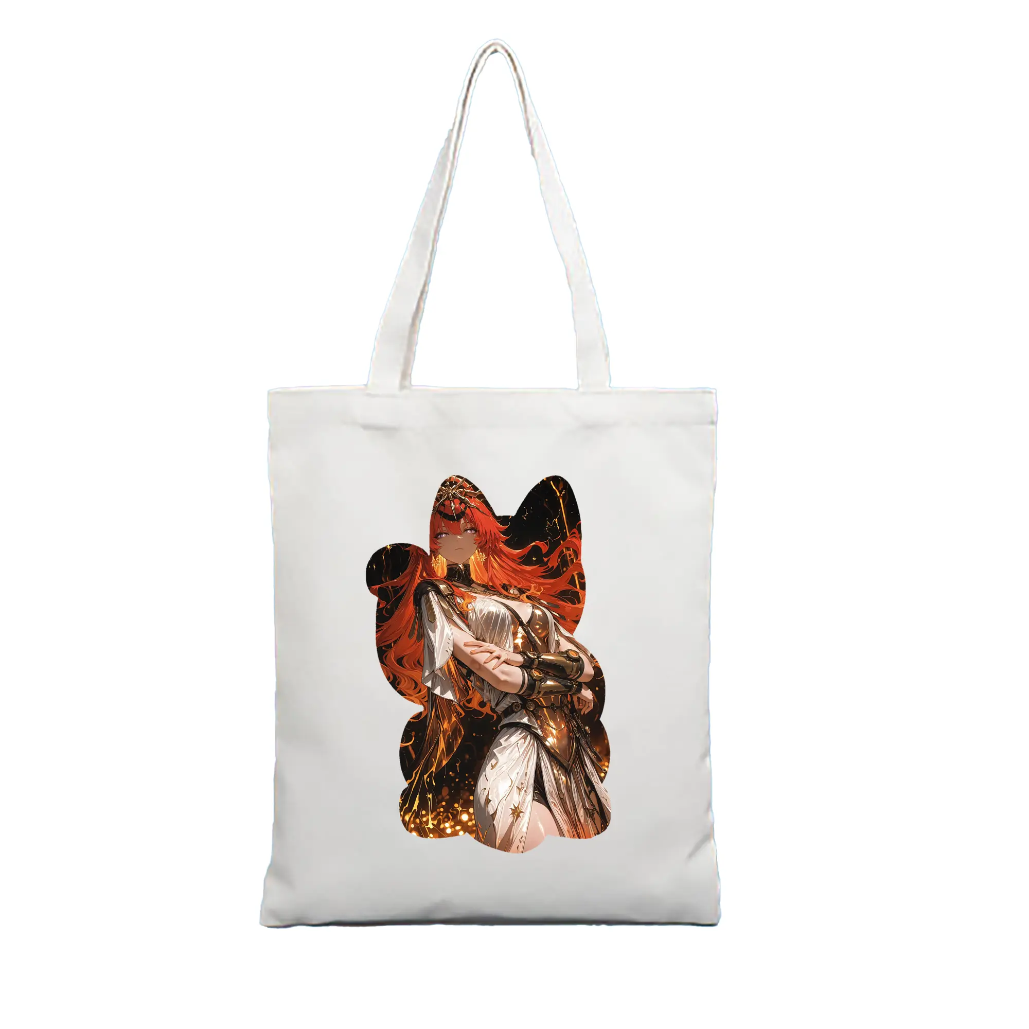 鳴潮 グッズ オーガスタ - 縦型キャンバス手提げバッグ（トートバッグ） ・ キャンバス素材 ・ ショッピング用 ・ 軽量 丈夫 お手入れ簡単