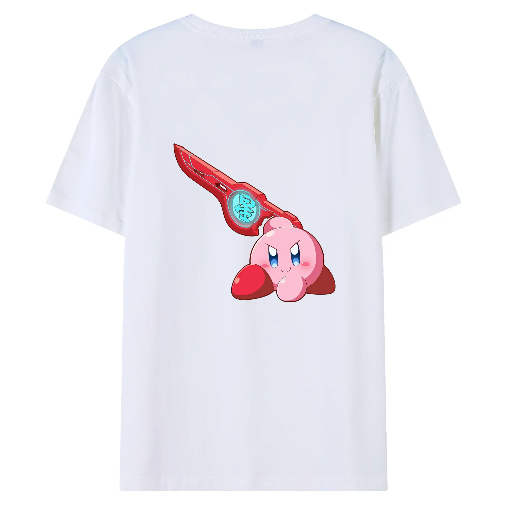 星のカービィ グッズ カービィ - 綿100％ 半袖Tシャツ ・ バックプリント ・ 快適 通気性 ・ 日常使い 散歩 スポーツ用