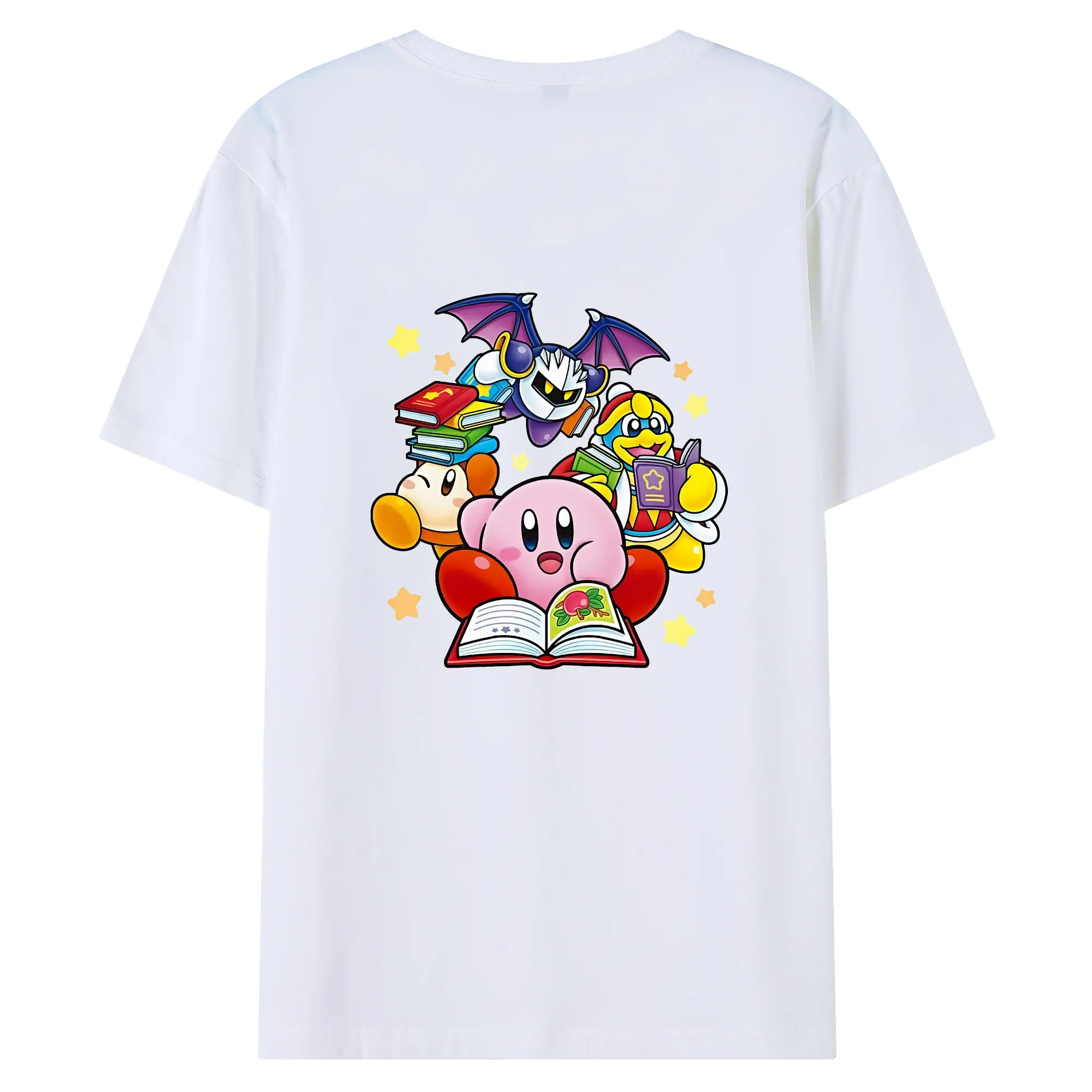 星のカービィ グッズ デデデ大王 - 綿100％ 半袖Tシャツ ・ バックプリント ・ 快適 通気性 ・ 日常使い 散歩 スポーツ用