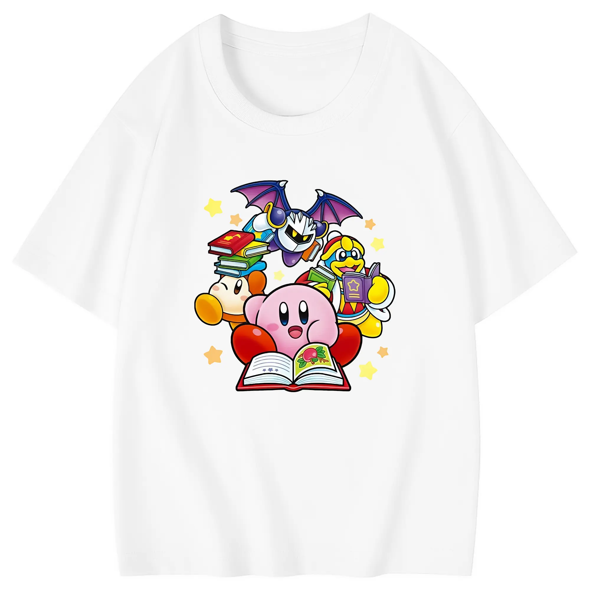 星のカービィ グッズ デデデ大王 - 綿100％ キッズTシャツ ・ フロントプリント ・ 快適 通気性 ・ スポーツ カジュアル 散歩用