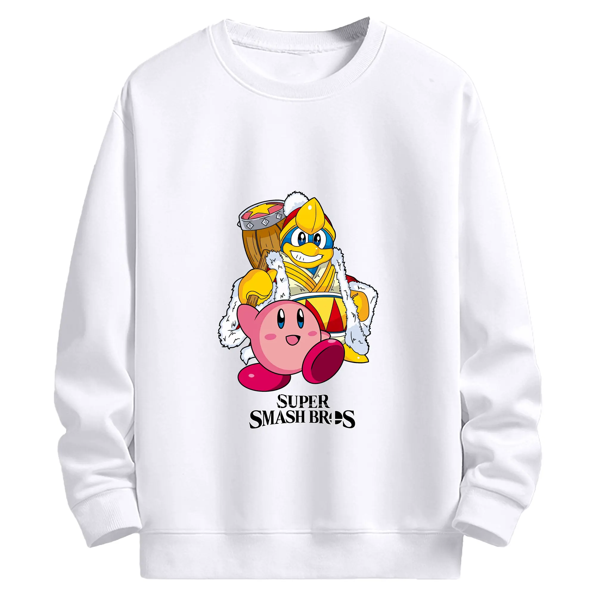 星のカービィ グッズ デデデ大王 - 高品質 クルーネック スウェット ・ コットン59％ ポリエステル41％ ・ ユニセックス 長袖 トレーナー ・ カジュアル デイリー スポーツ 散歩用