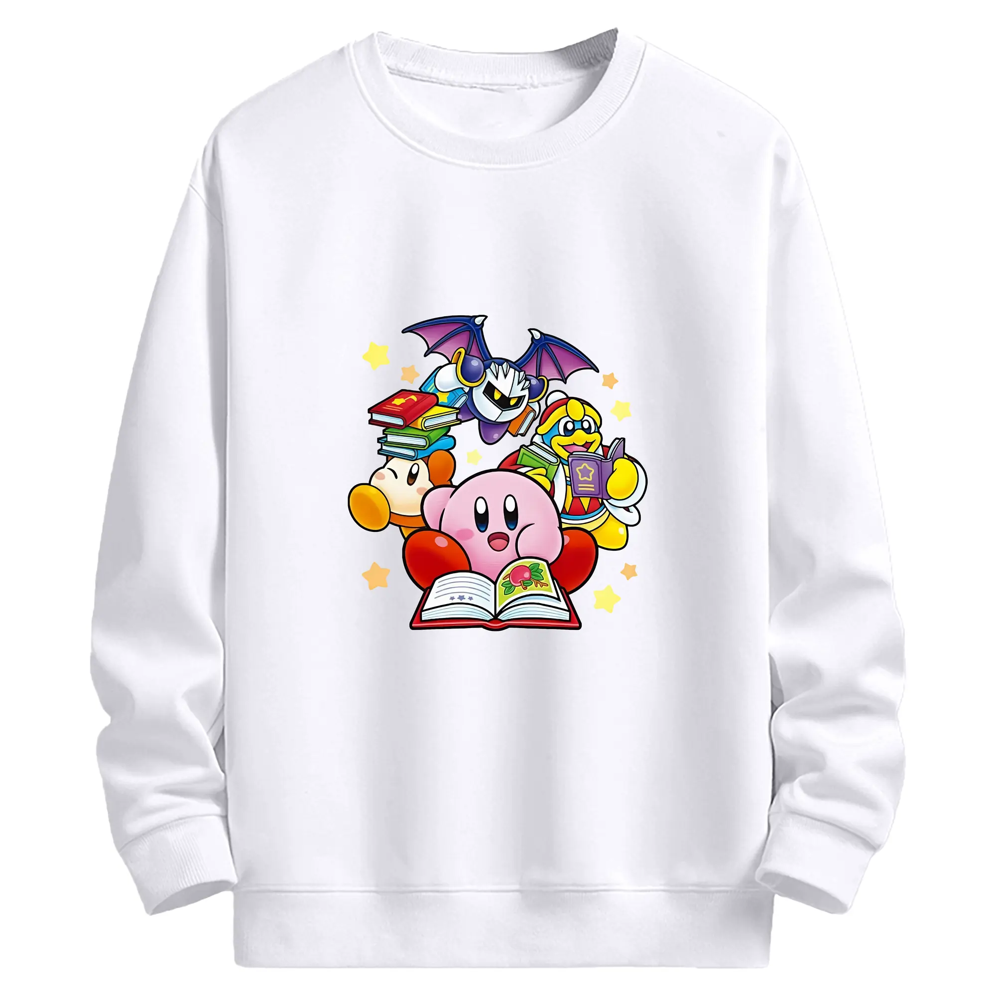 星のカービィ グッズ デデデ大王 - 高品質 クルーネック スウェット ・ コットン59％ ポリエステル41％ ・ ユニセックス 長袖 トレーナー ・ カジュアル デイリー スポーツ 散歩用