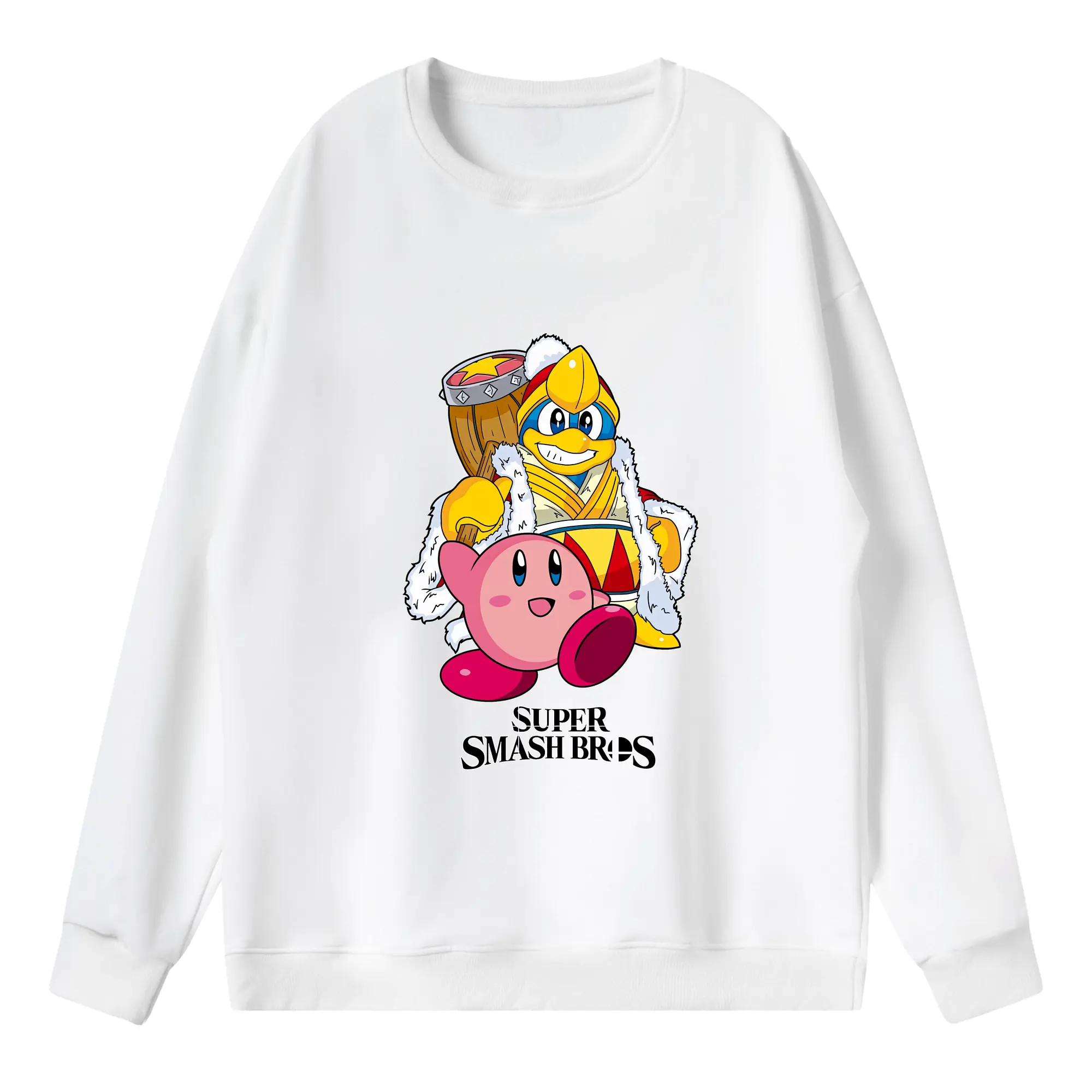 星のカービィ グッズ デデデ大王 - 薄手 クルーネック スウェット 裏毛260g · ポリエステル 春秋向け カジュアル 男女兼用 · トレーナー デイリー スポーツ 散歩に最適