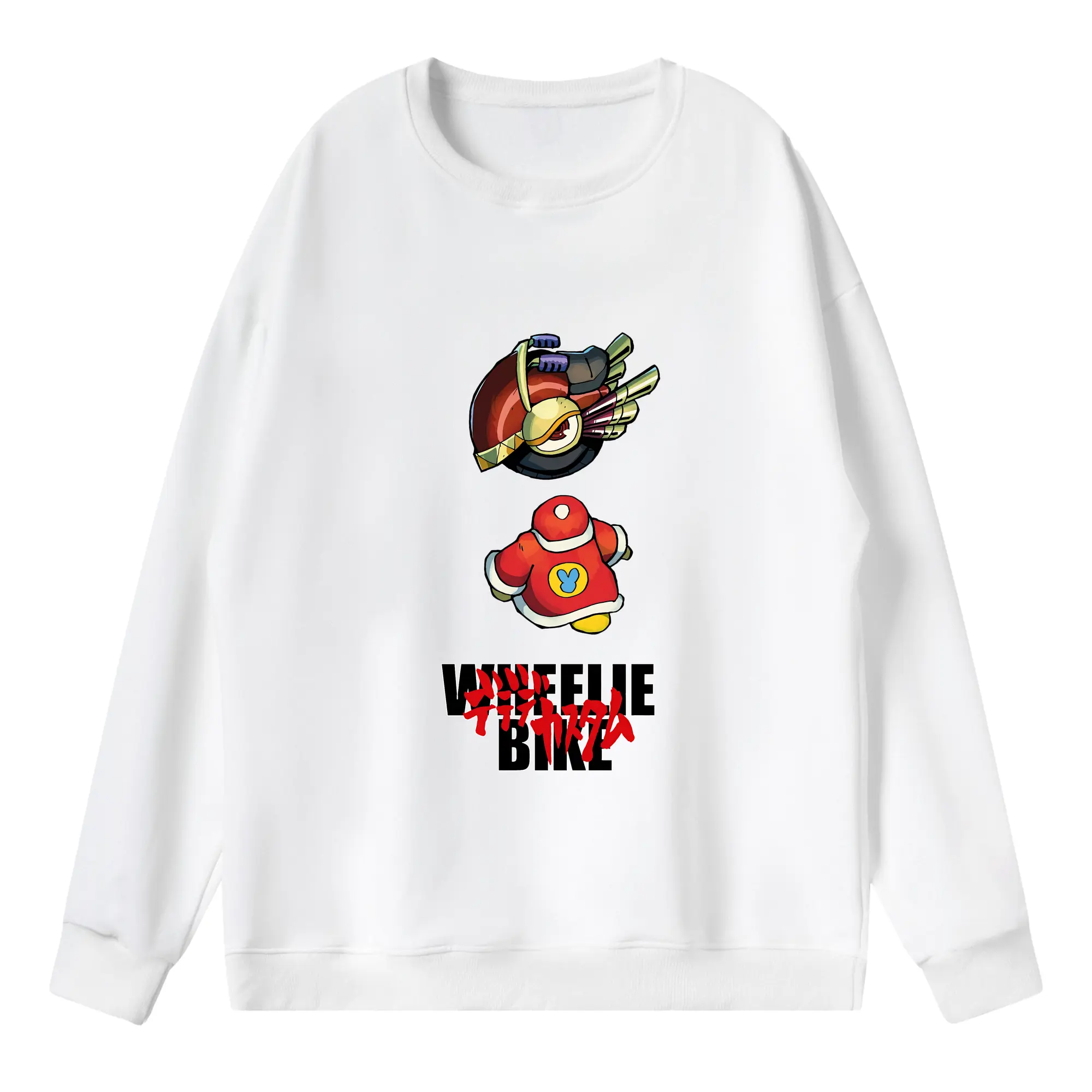 星のカービィ グッズ デデデ大王 - 薄手 クルーネック スウェット 裏毛260g · ポリエステル 春秋向け カジュアル 男女兼用 · トレーナー デイリー スポーツ 散歩に最適