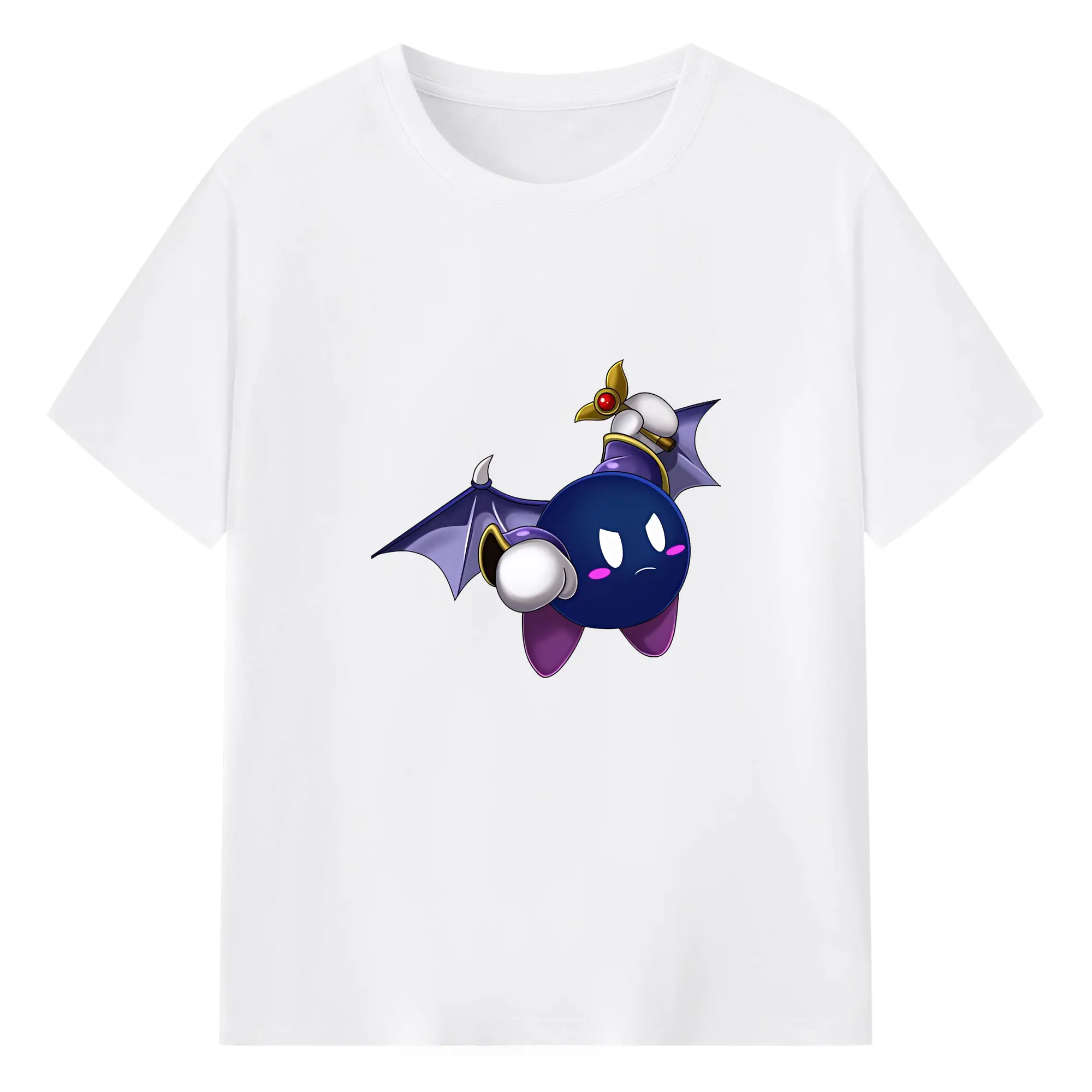 星のカービィ グッズ メタナイト - 綿100％ 半袖Tシャツ ・ フロントプリント ・ 快適 通気性 ・ 日常使い 散歩 スポーツ用