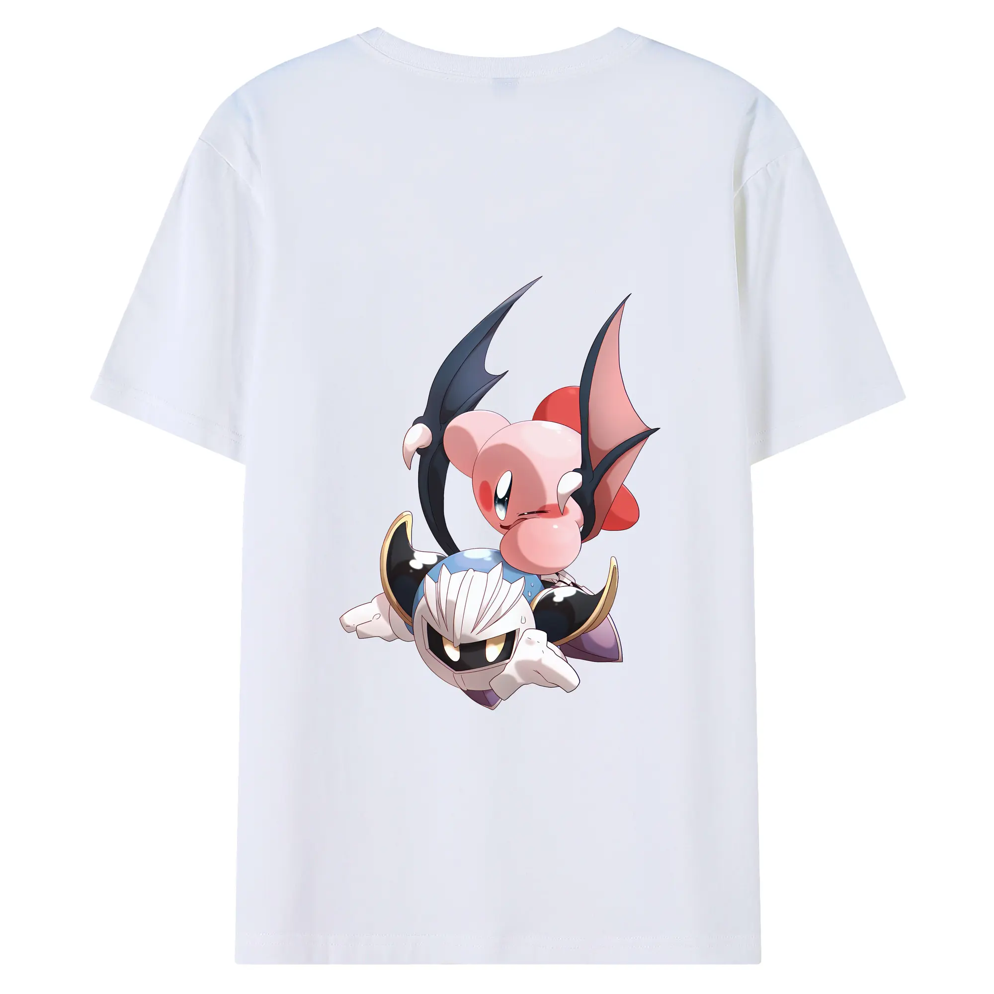 星のカービィ グッズ メタナイト - 綿100％ 半袖Tシャツ ・ バックプリント ・ 快適 通気性 ・ 日常使い 散歩 スポーツ用