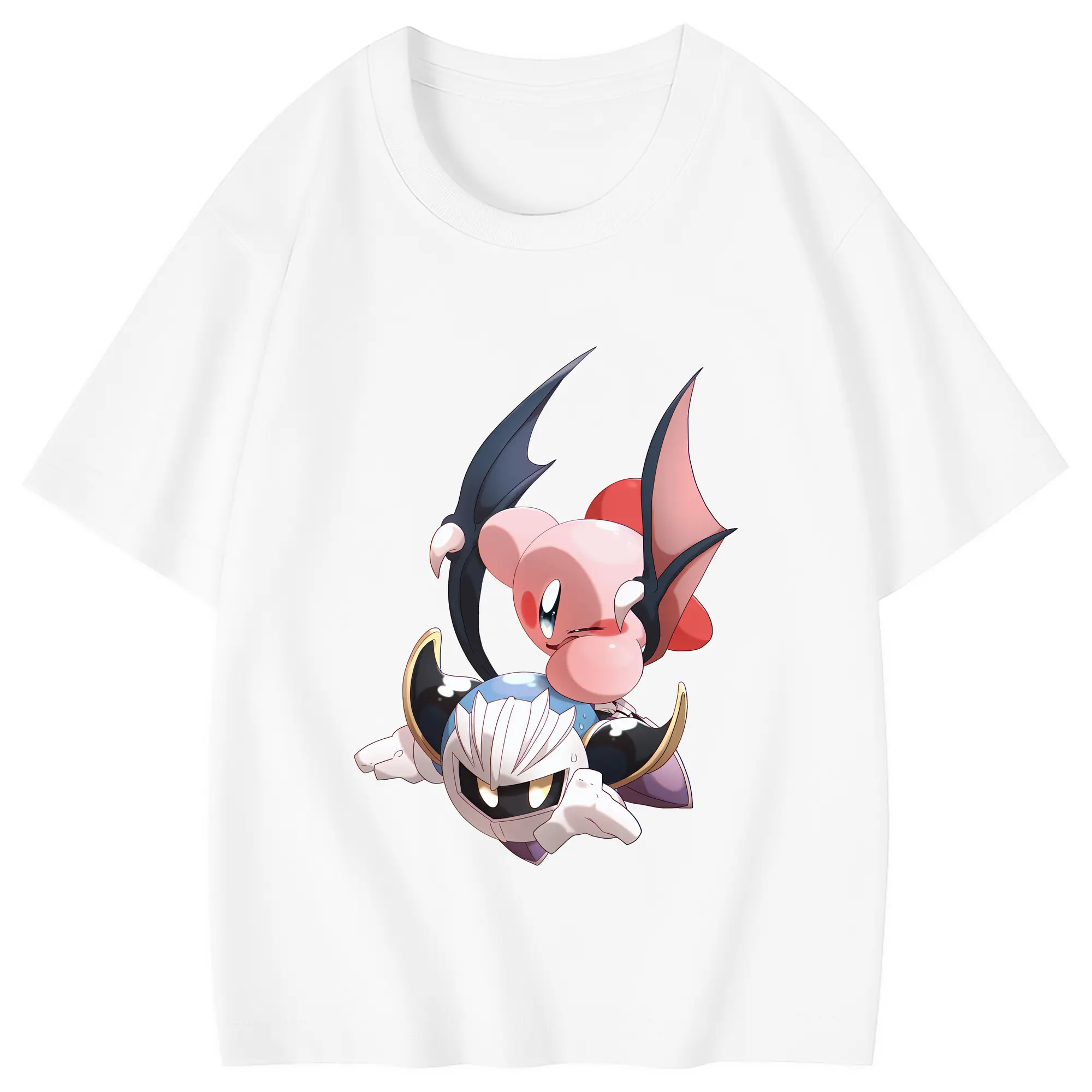 星のカービィ グッズ メタナイト - 綿100％ キッズTシャツ ・ フロントプリント ・ 快適 通気性 ・ スポーツ カジュアル 散歩用