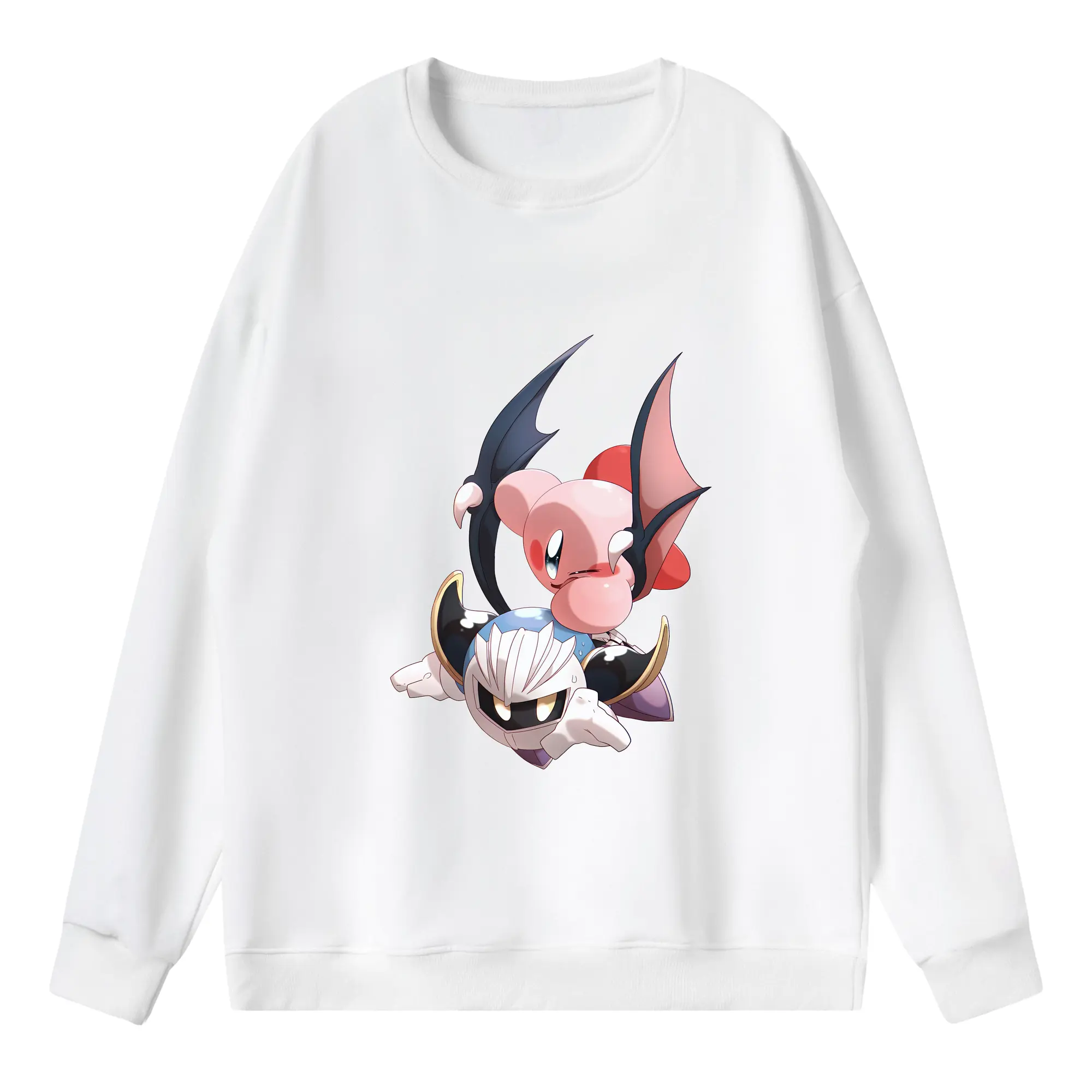 星のカービィ グッズ メタナイト - 薄手 クルーネック スウェット 裏毛260g · ポリエステル 春秋向け カジュアル 男女兼用 · トレーナー デイリー スポーツ 散歩に最適