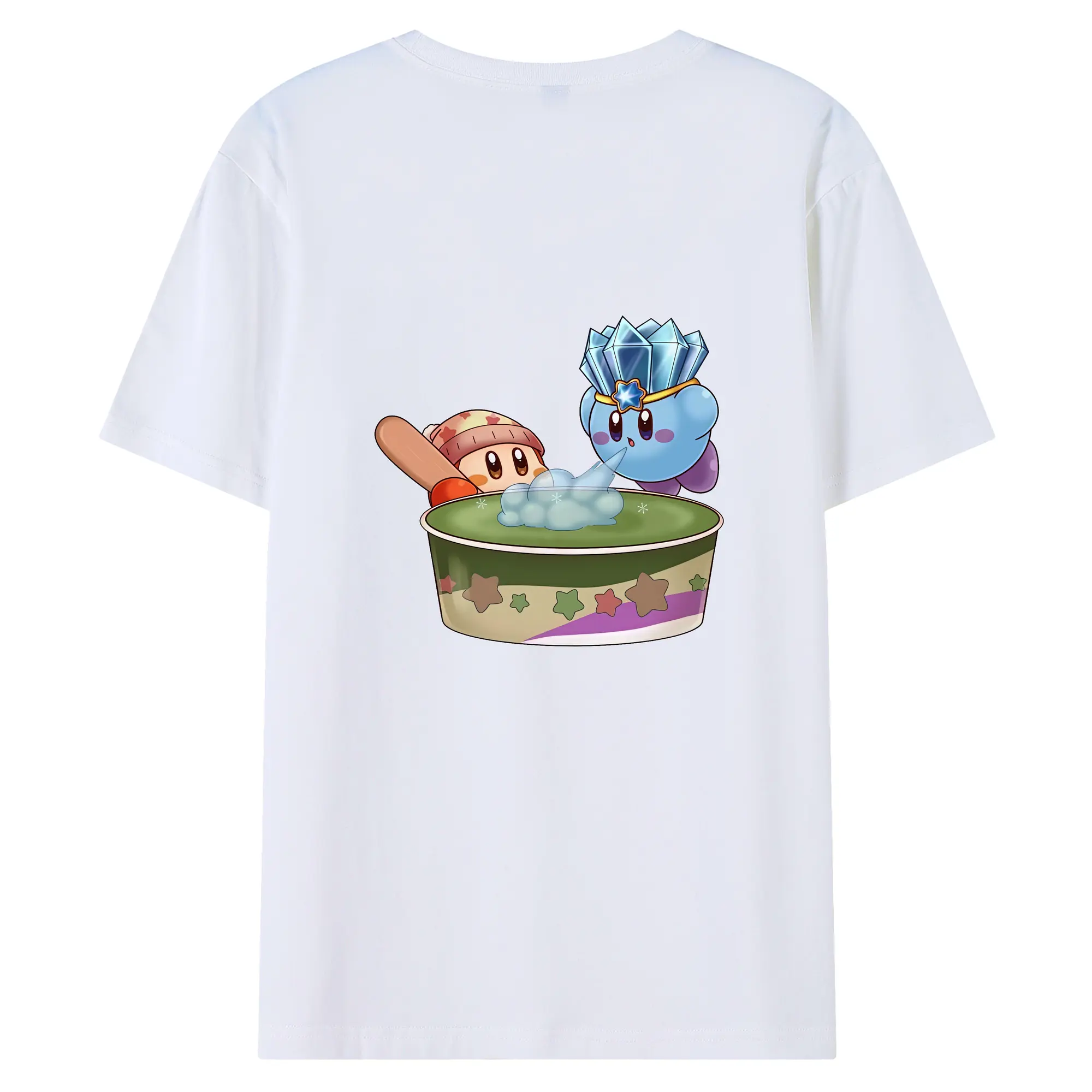 星のカービィ グッズ ワドルディ - 綿100％ 半袖Tシャツ ・ バックプリント ・ 快適 通気性 ・ 日常使い 散歩 スポーツ用