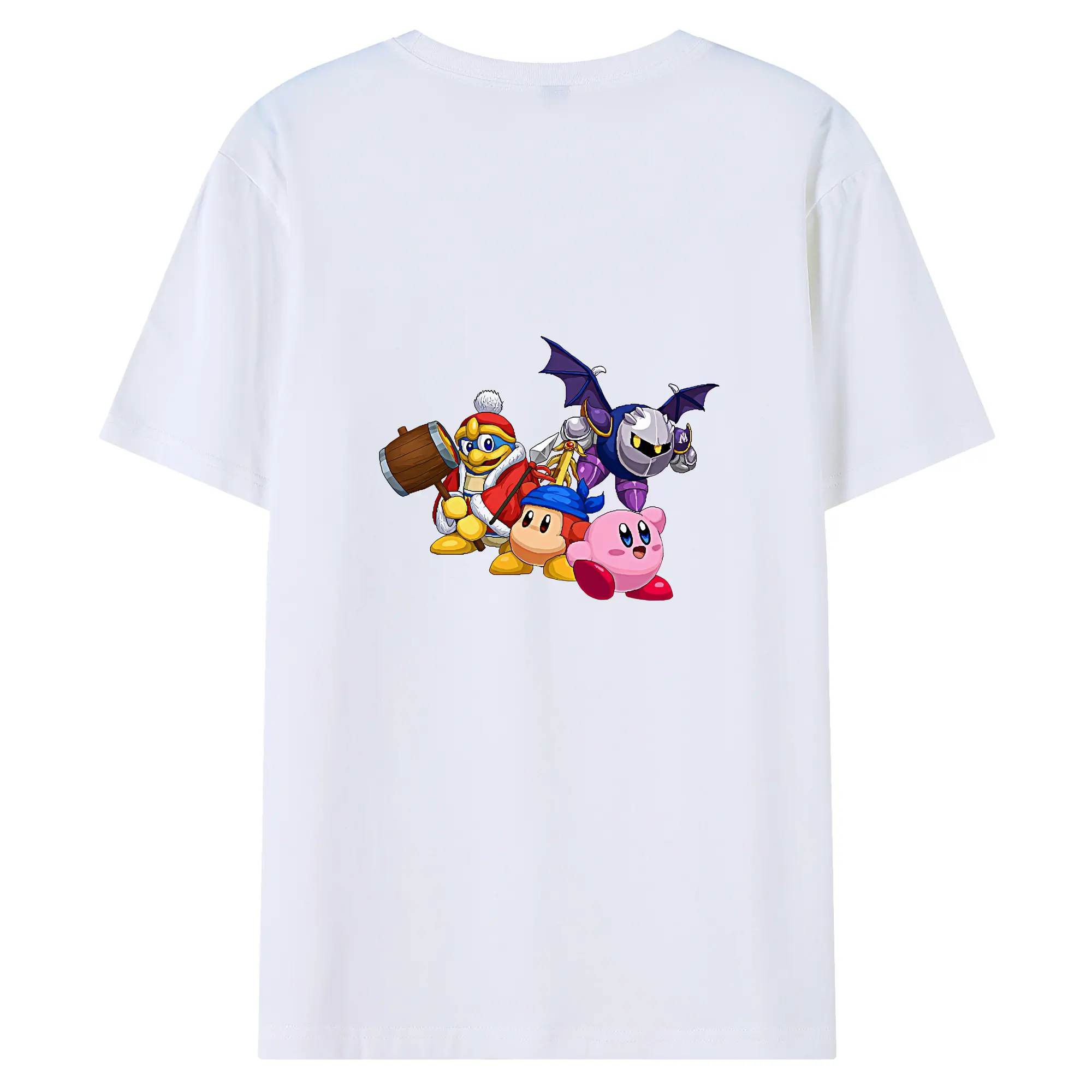 星のカービィ グッズ ワドルディ - 綿100％ 半袖Tシャツ ・ バックプリント ・ 快適 通気性 ・ 日常使い 散歩 スポーツ用