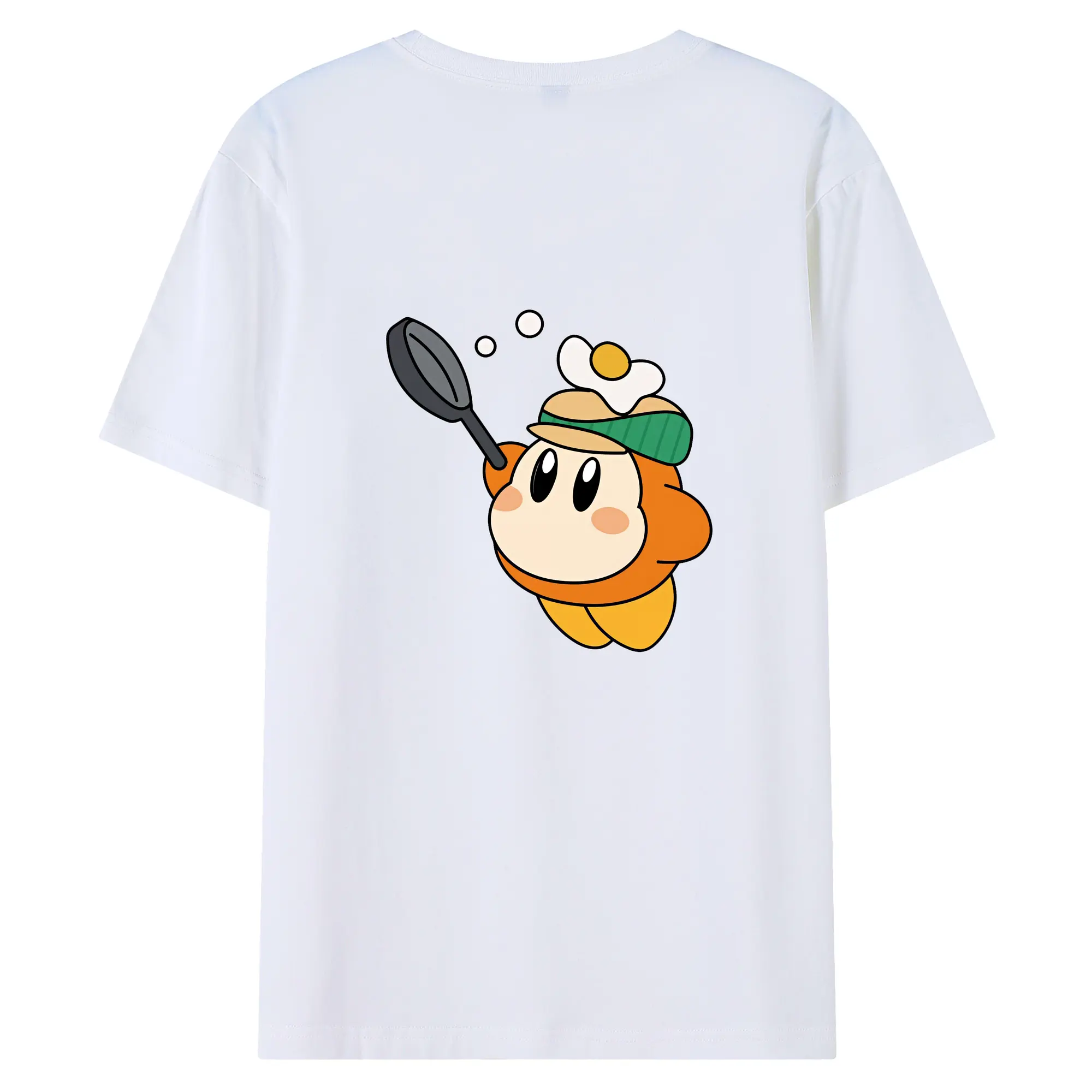 星のカービィ グッズ ワドルディ - 綿100％ 半袖Tシャツ ・ バックプリント ・ 快適 通気性 ・ 日常使い 散歩 スポーツ用