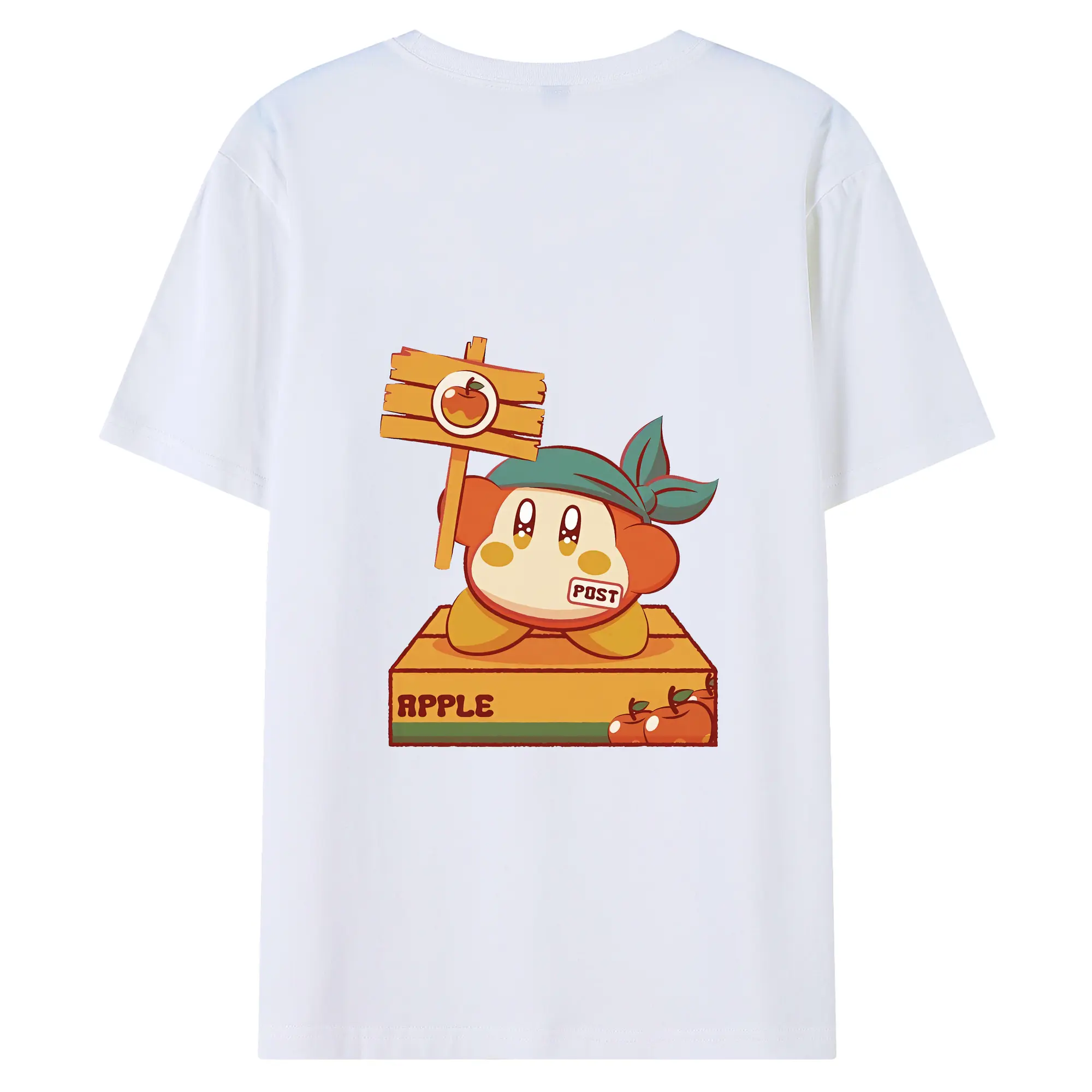 星のカービィ グッズ ワドルディ - 綿100％ 半袖Tシャツ ・ バックプリント ・ 快適 通気性 ・ 日常使い 散歩 スポーツ用