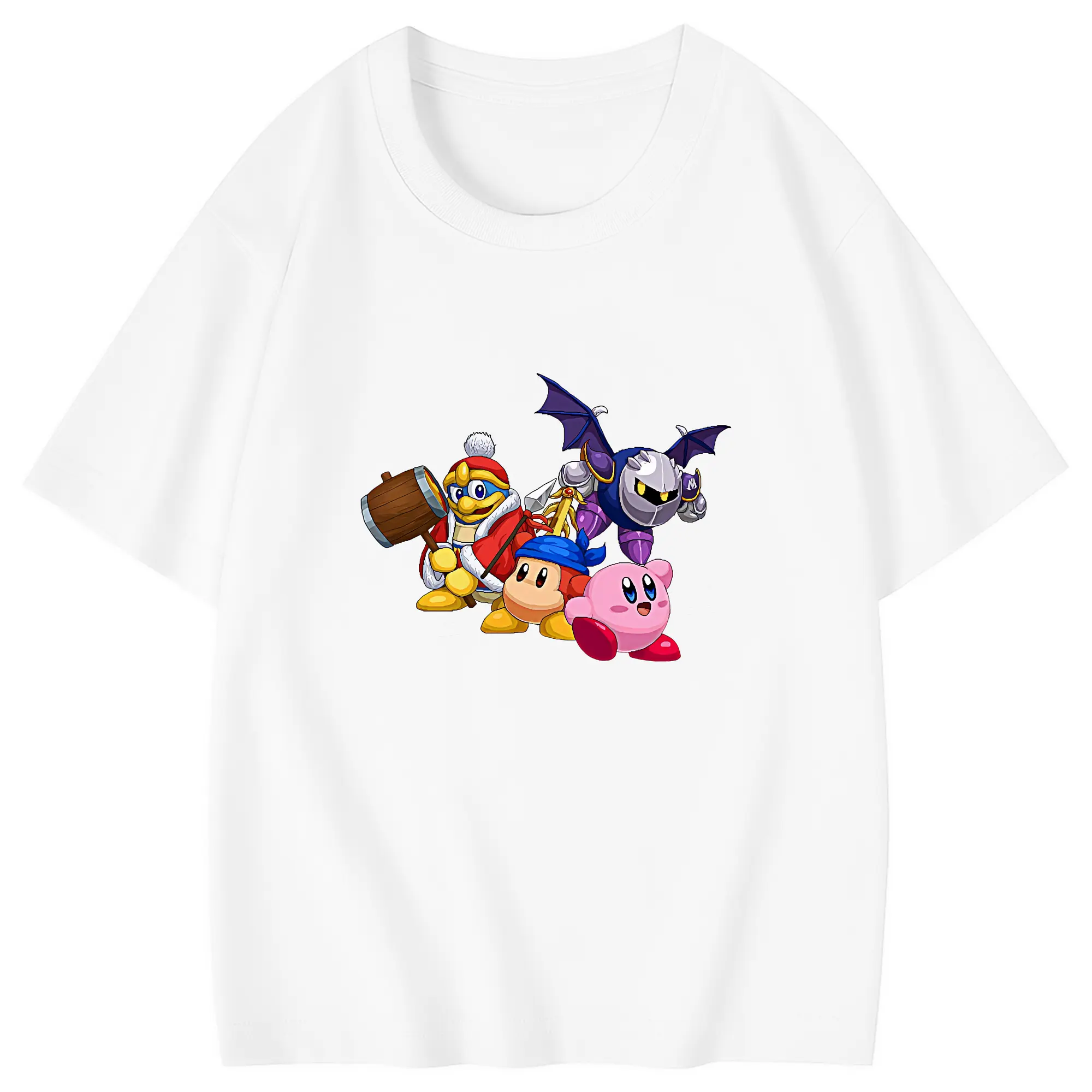 星のカービィ グッズ ワドルディ - 綿100％ キッズTシャツ ・ フロントプリント ・ 快適 通気性 ・ スポーツ カジュアル 散歩用