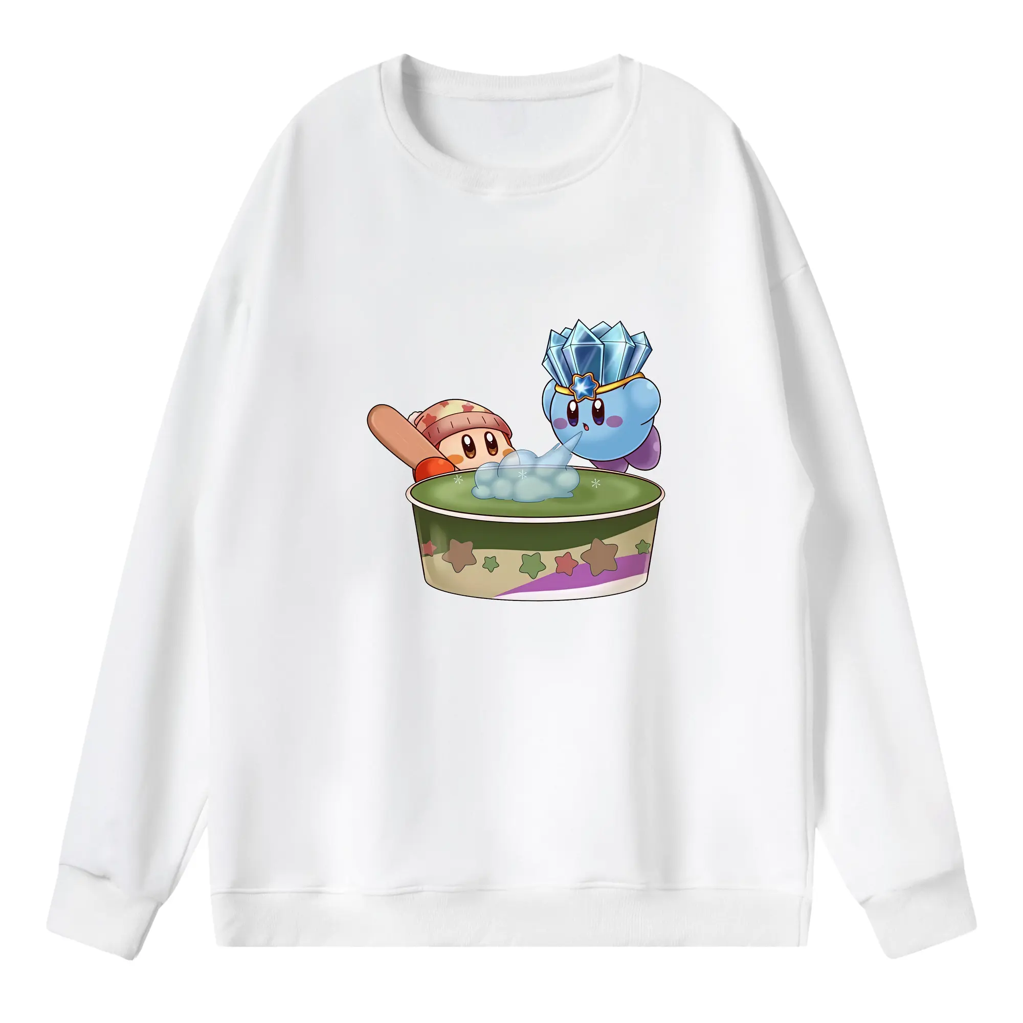 星のカービィ グッズ ワドルディ - 薄手 クルーネック スウェット 裏毛260g · ポリエステル 春秋向け カジュアル 男女兼用 · トレーナー デイリー スポーツ 散歩に最適