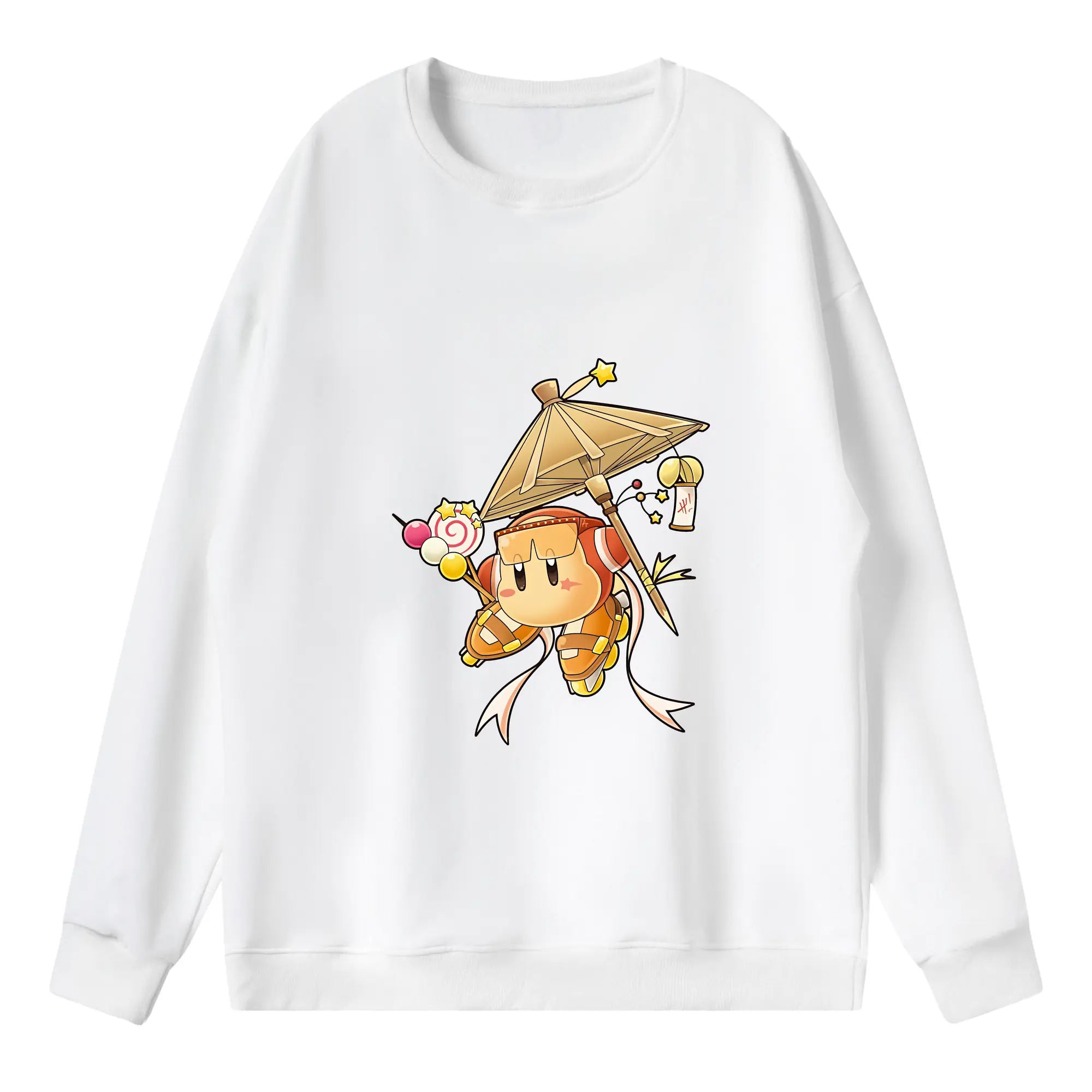 星のカービィ グッズ ワドルディ - 薄手 クルーネック スウェット 裏毛260g · ポリエステル 春秋向け カジュアル 男女兼用 · トレーナー デイリー スポーツ 散歩に最適