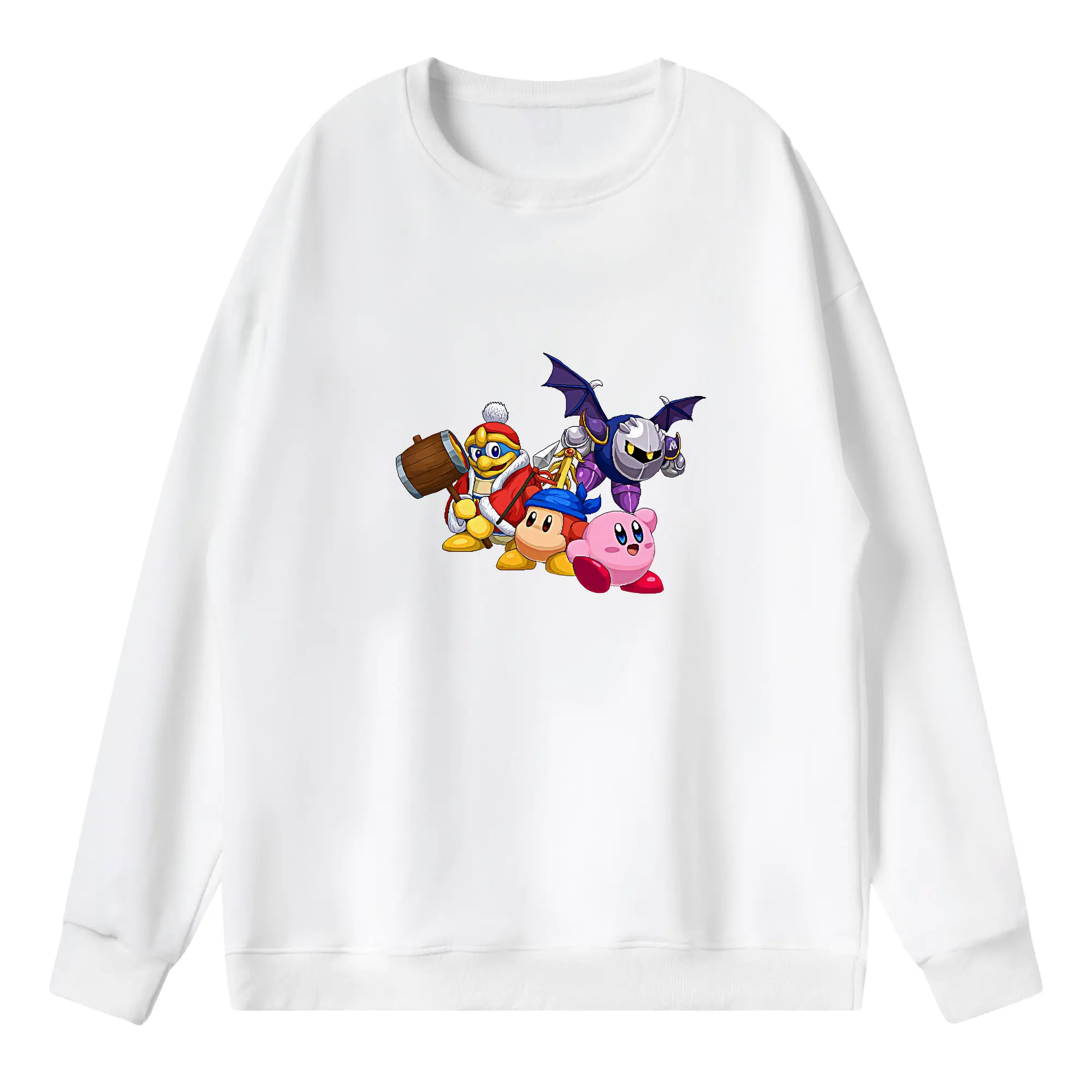 星のカービィ グッズ ワドルディ - 薄手 クルーネック スウェット 裏毛260g · ポリエステル 春秋向け カジュアル 男女兼用 · トレーナー デイリー スポーツ 散歩に最適