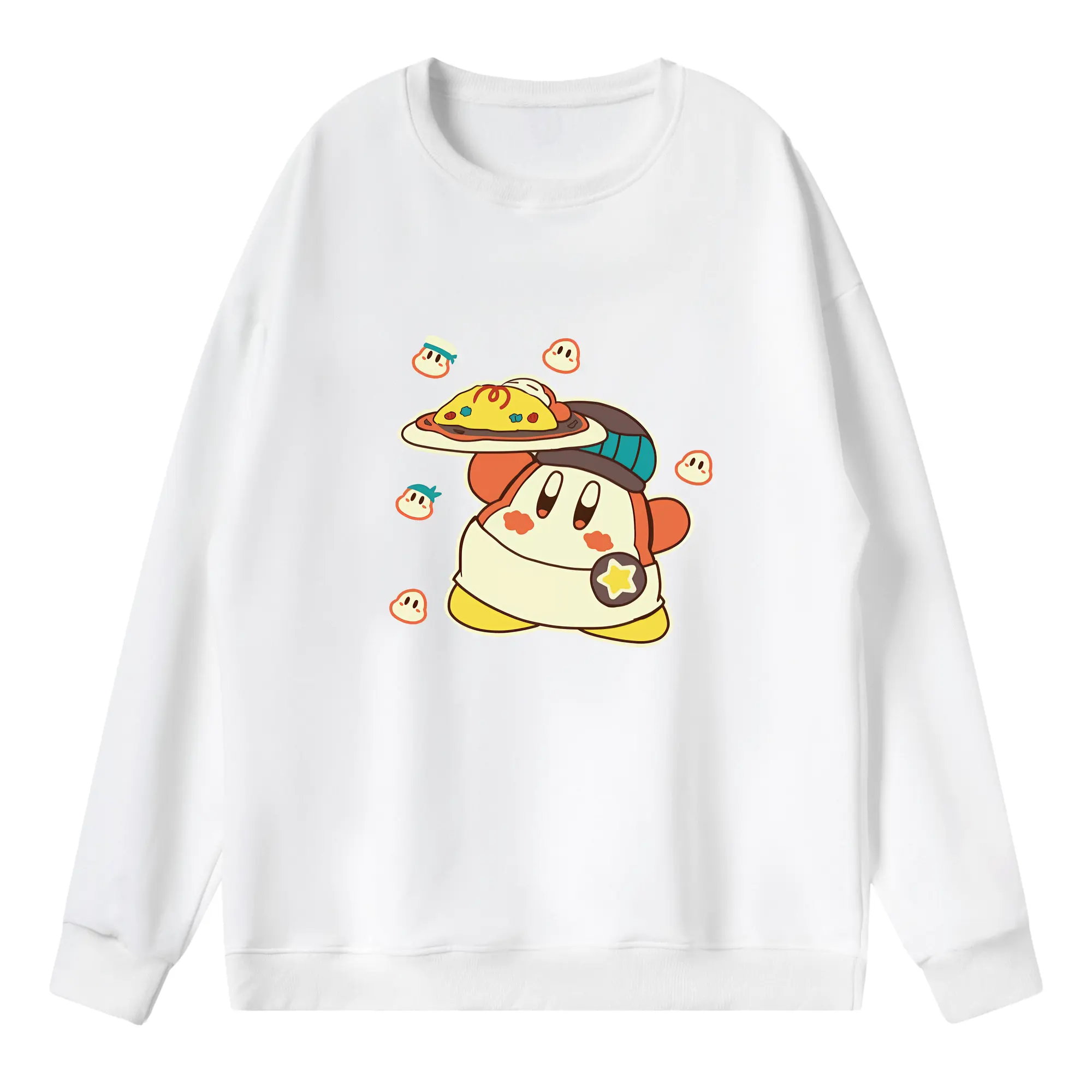 星のカービィ グッズ ワドルディ - 薄手 クルーネック スウェット 裏毛260g · ポリエステル 春秋向け カジュアル 男女兼用 · トレーナー デイリー スポーツ 散歩に最適