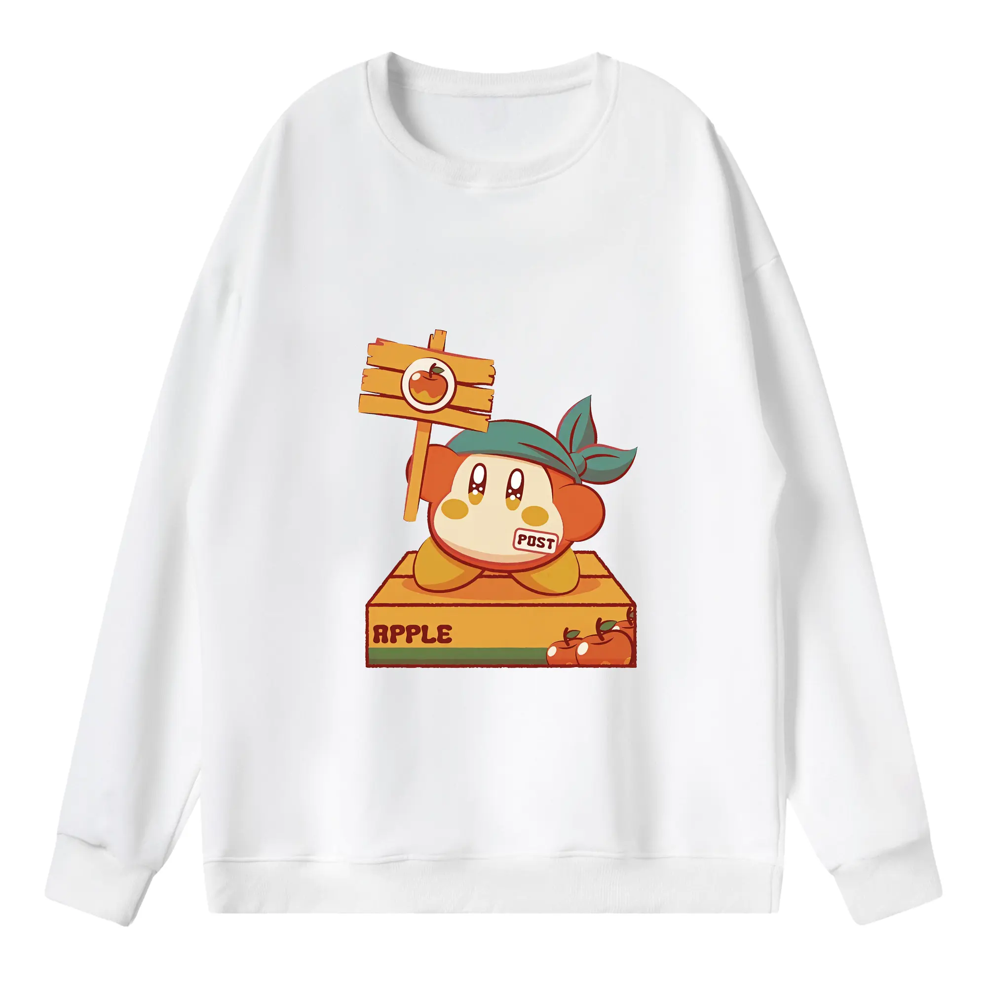 星のカービィ グッズ ワドルディ - 薄手 クルーネック スウェット 裏毛260g · ポリエステル 春秋向け カジュアル 男女兼用 · トレーナー デイリー スポーツ 散歩に最適