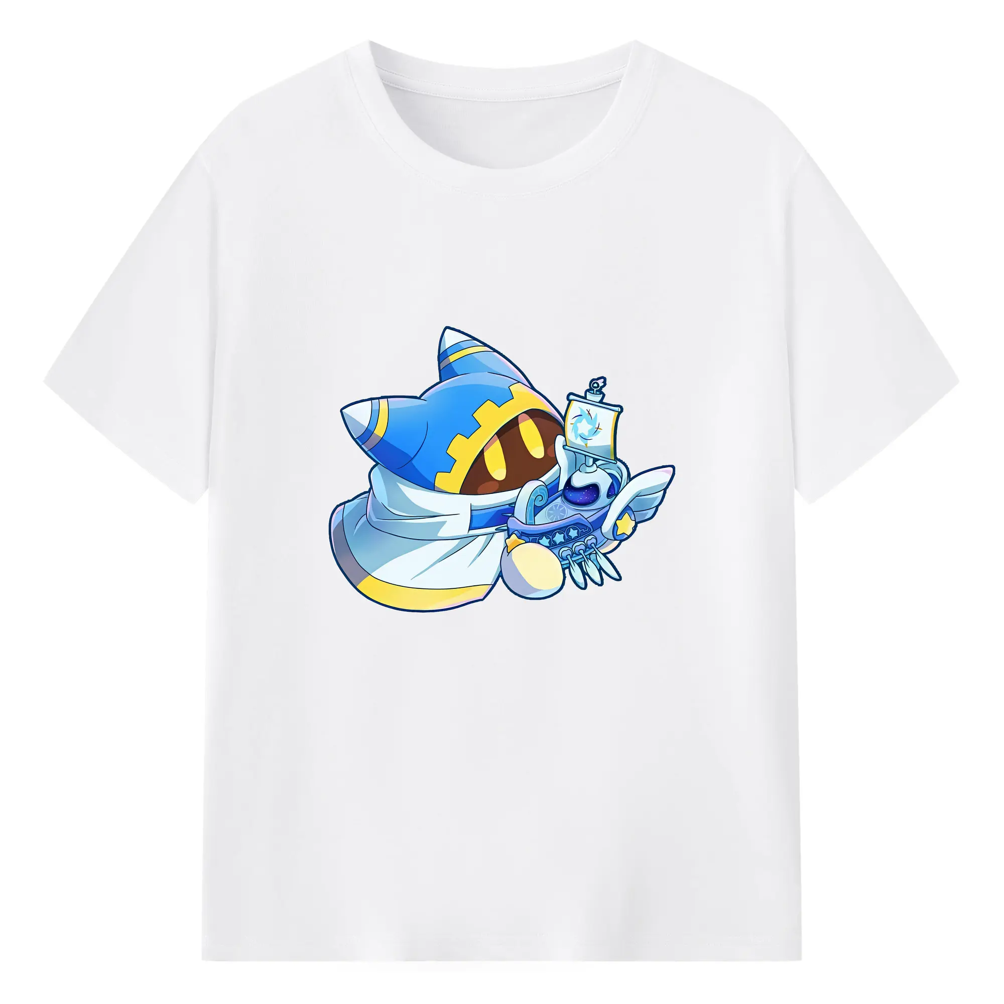 星のカービィ グッズ マホロア - 綿100％ 半袖Tシャツ ・ フロントプリント ・ 快適 通気性 ・ 日常使い 散歩 スポーツ用