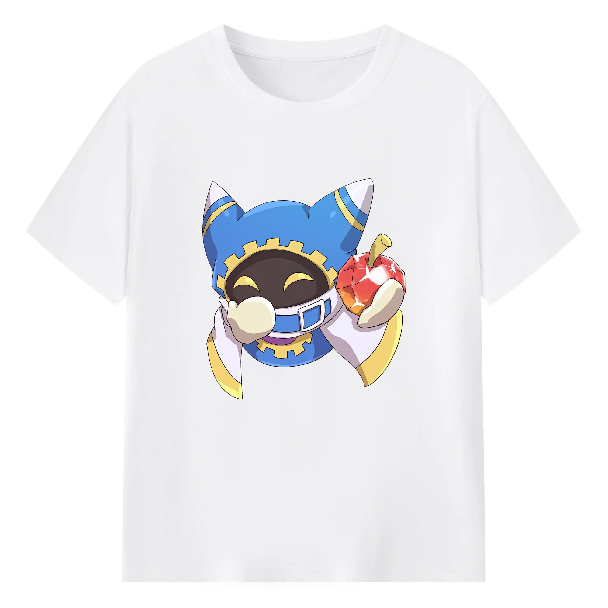 星のカービィ グッズ マホロア - 綿100％ 半袖Tシャツ ・ フロントプリント ・ 快適 通気性 ・ 日常使い 散歩 スポーツ用