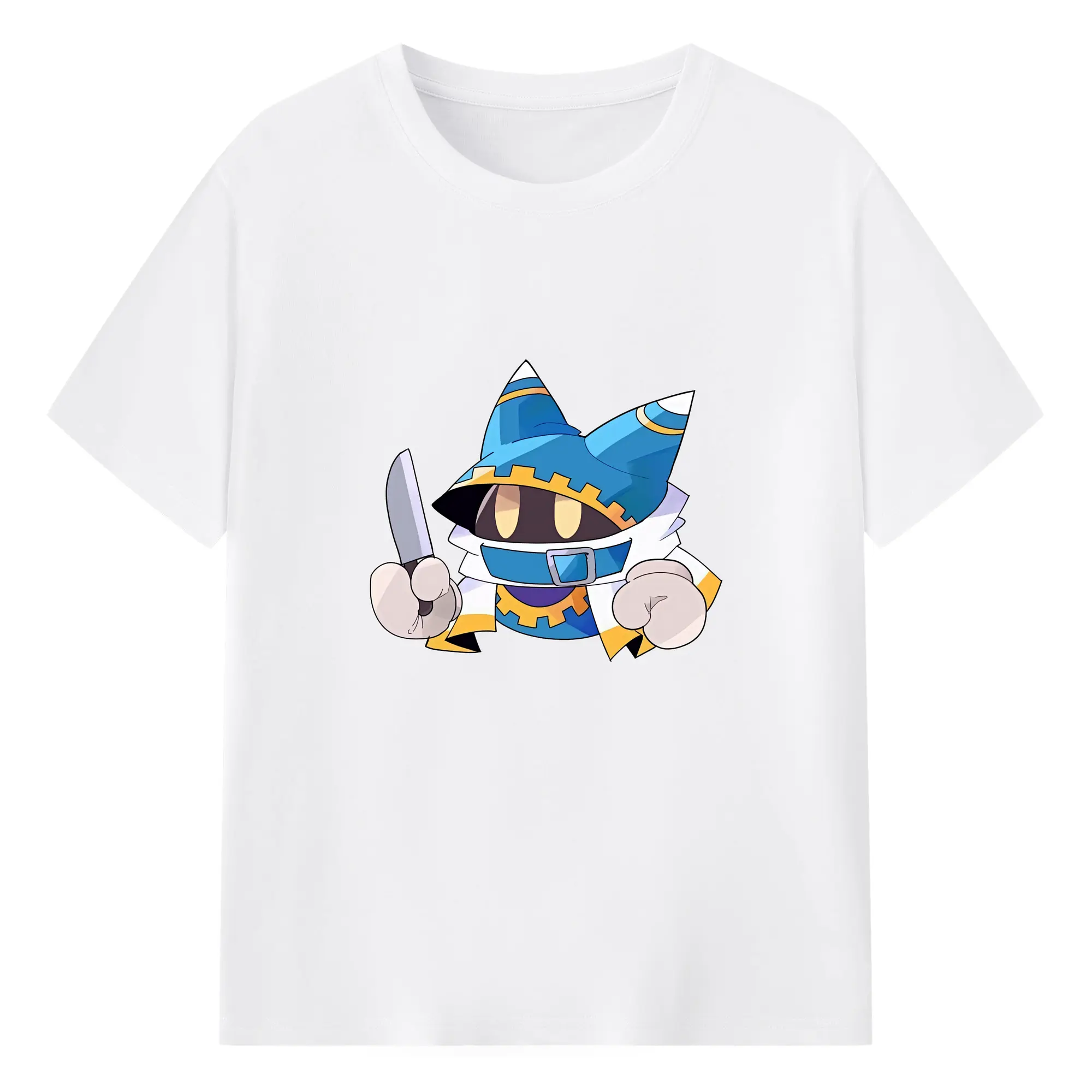 星のカービィ グッズ マホロア - 綿100％ 半袖Tシャツ ・ フロントプリント ・ 快適 通気性 ・ 日常使い 散歩 スポーツ用