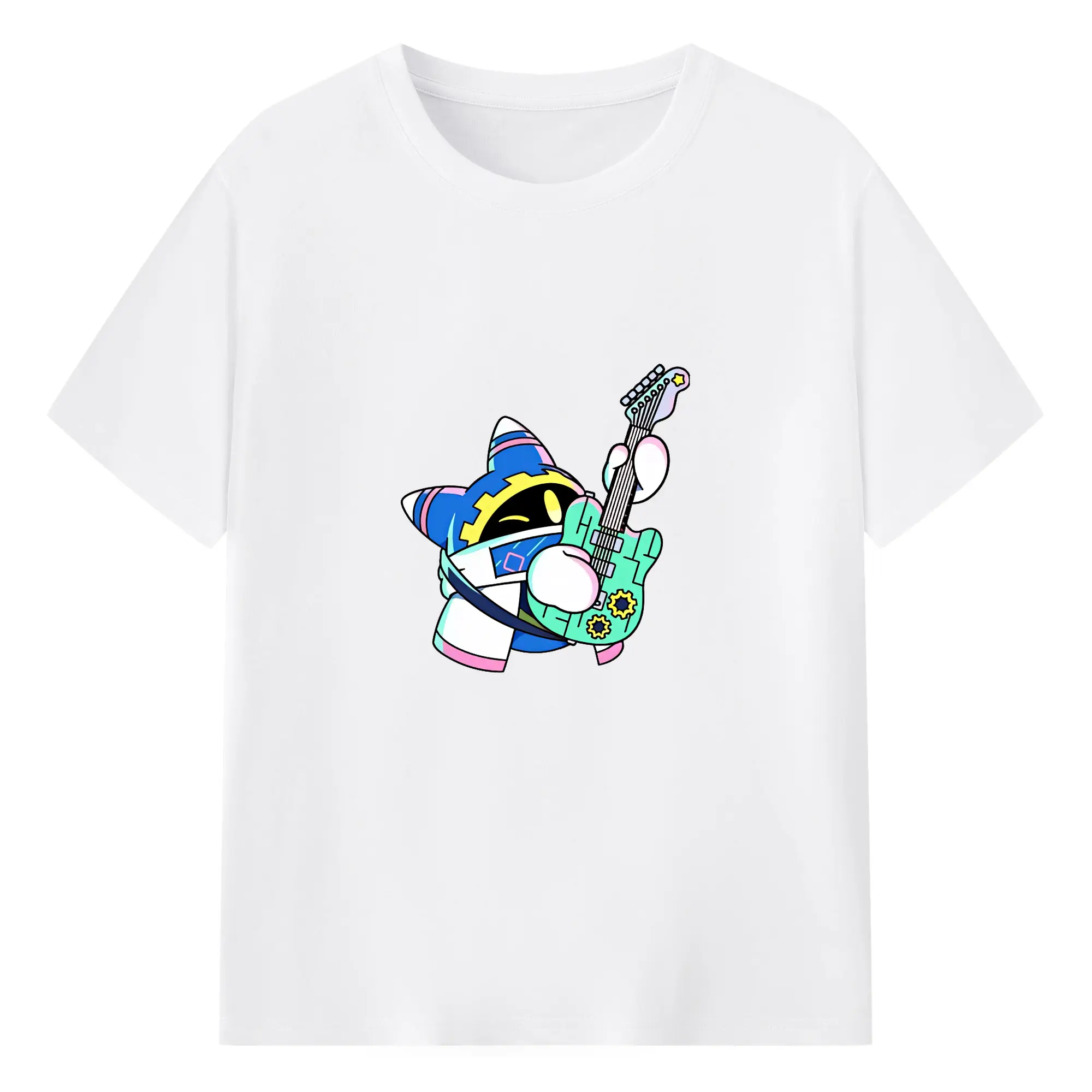 星のカービィ グッズ マホロア - 綿100％ 半袖Tシャツ ・ フロントプリント ・ 快適 通気性 ・ 日常使い 散歩 スポーツ用