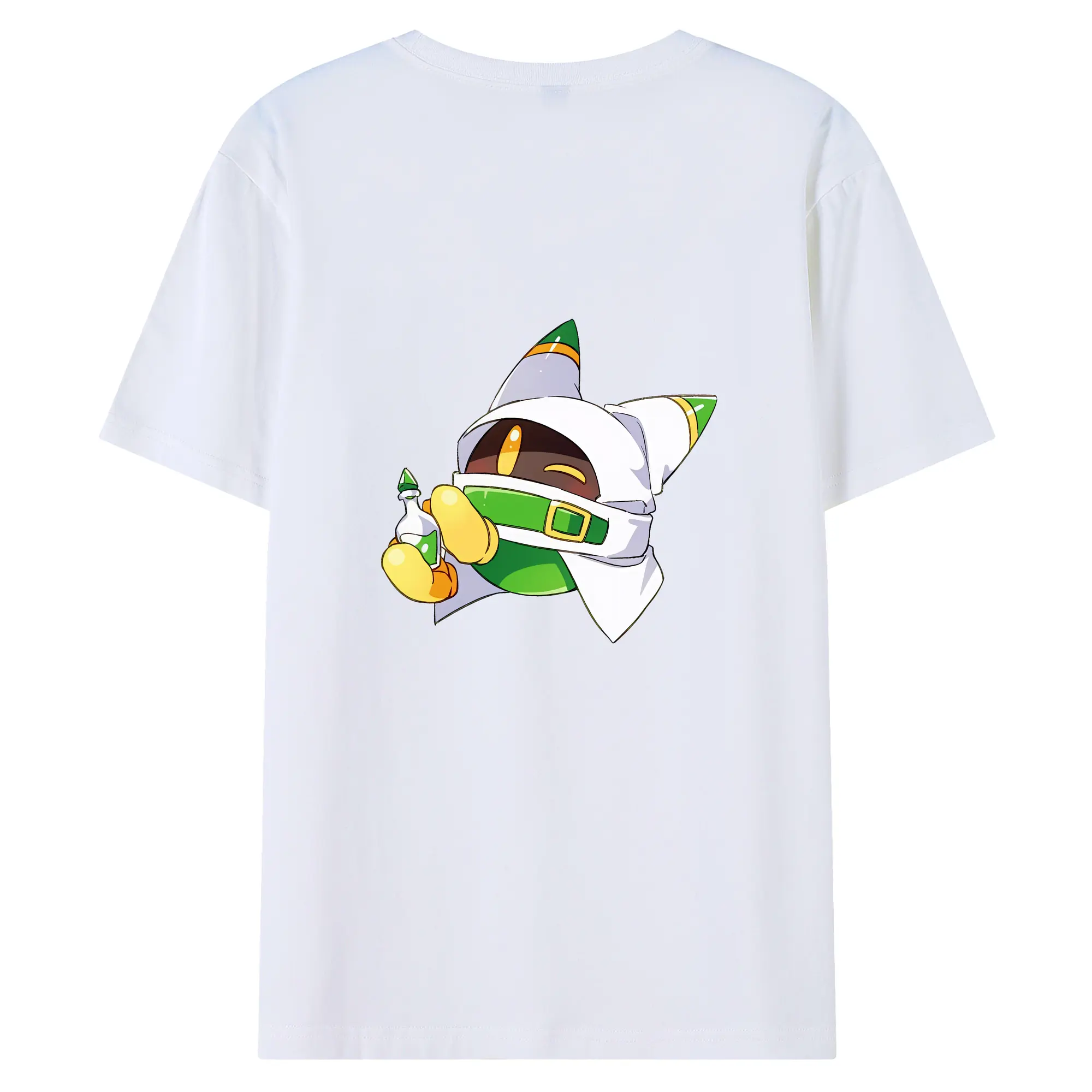 星のカービィ グッズ マホロア - 綿100％ 半袖Tシャツ ・ バックプリント ・ 快適 通気性 ・ 日常使い 散歩 スポーツ用