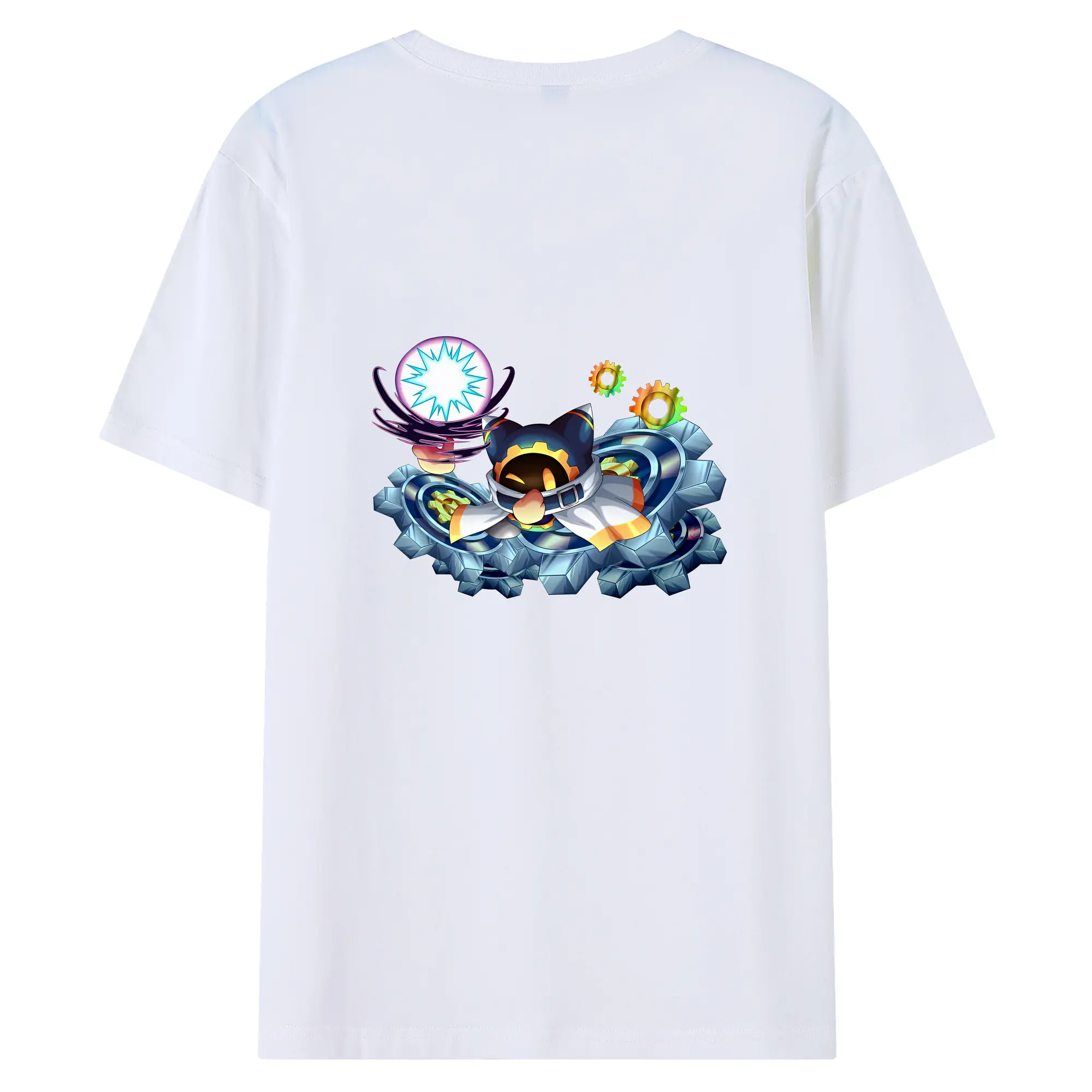 星のカービィ グッズ マホロア - 綿100％ 半袖Tシャツ ・ バックプリント ・ 快適 通気性 ・ 日常使い 散歩 スポーツ用