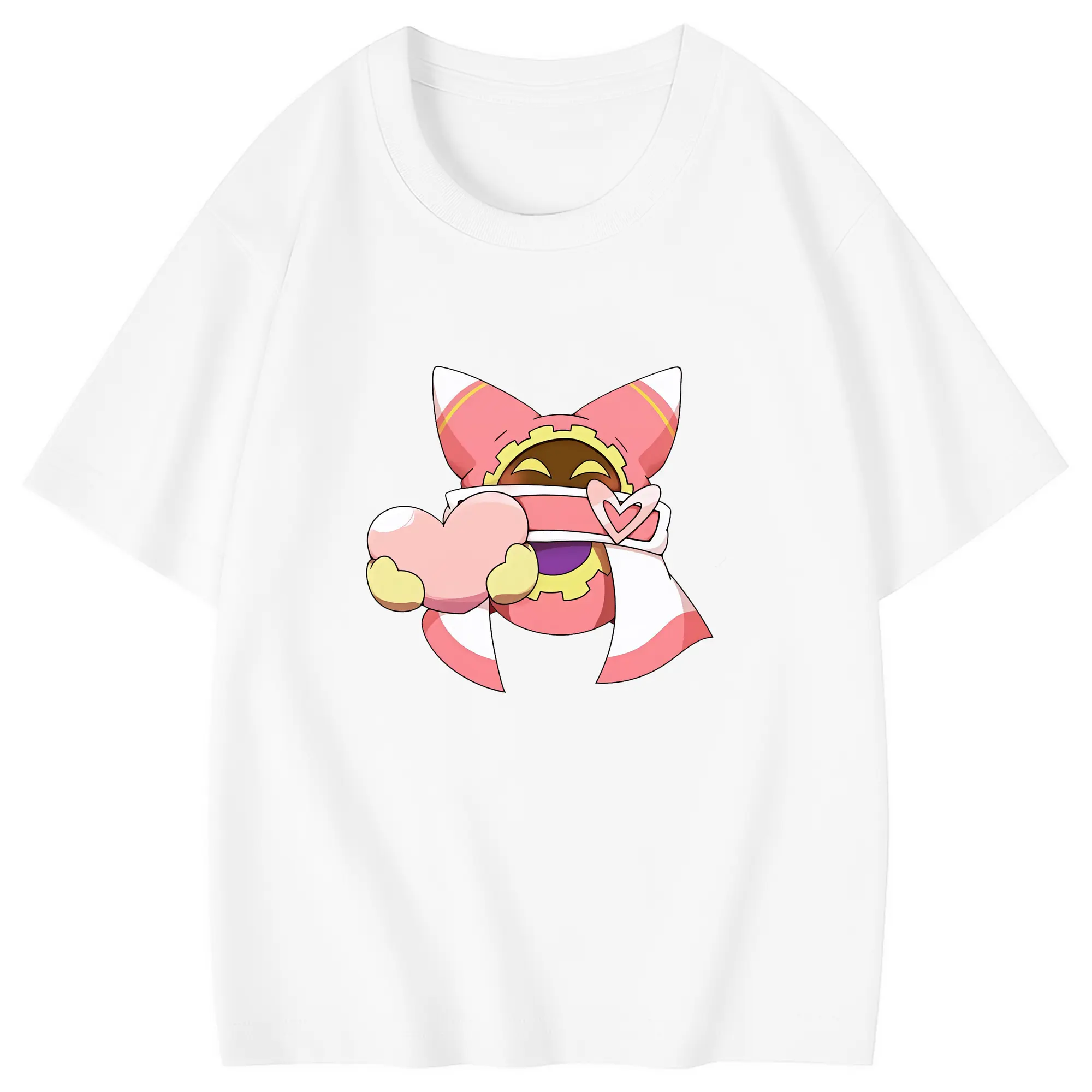 星のカービィ グッズ マホロア - 綿100％ キッズTシャツ ・ フロントプリント ・ 快適 通気性 ・ スポーツ カジュアル 散歩用