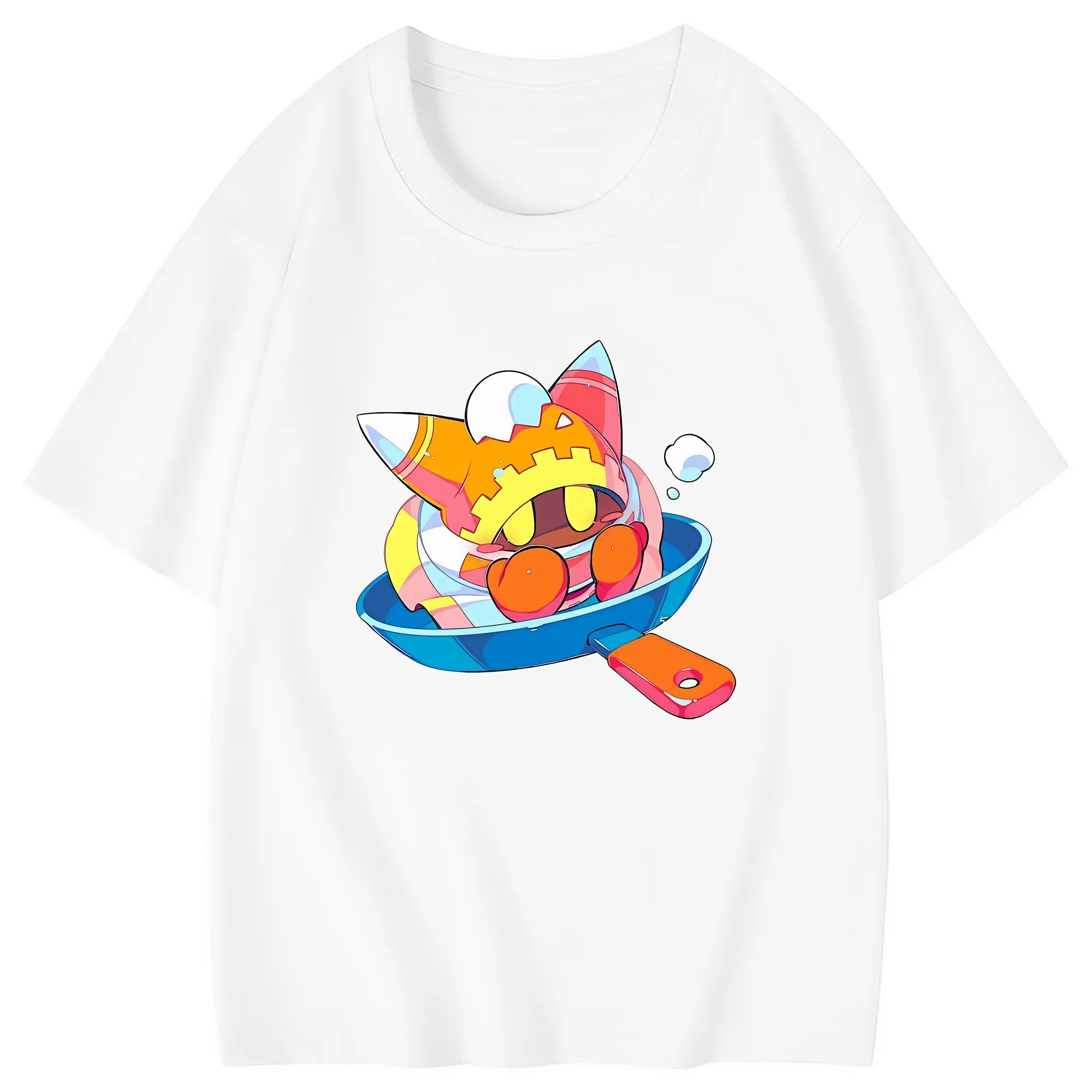 星のカービィ グッズ マホロア - 綿100％ キッズTシャツ ・ フロントプリント ・ 快適 通気性 ・ スポーツ カジュアル 散歩用