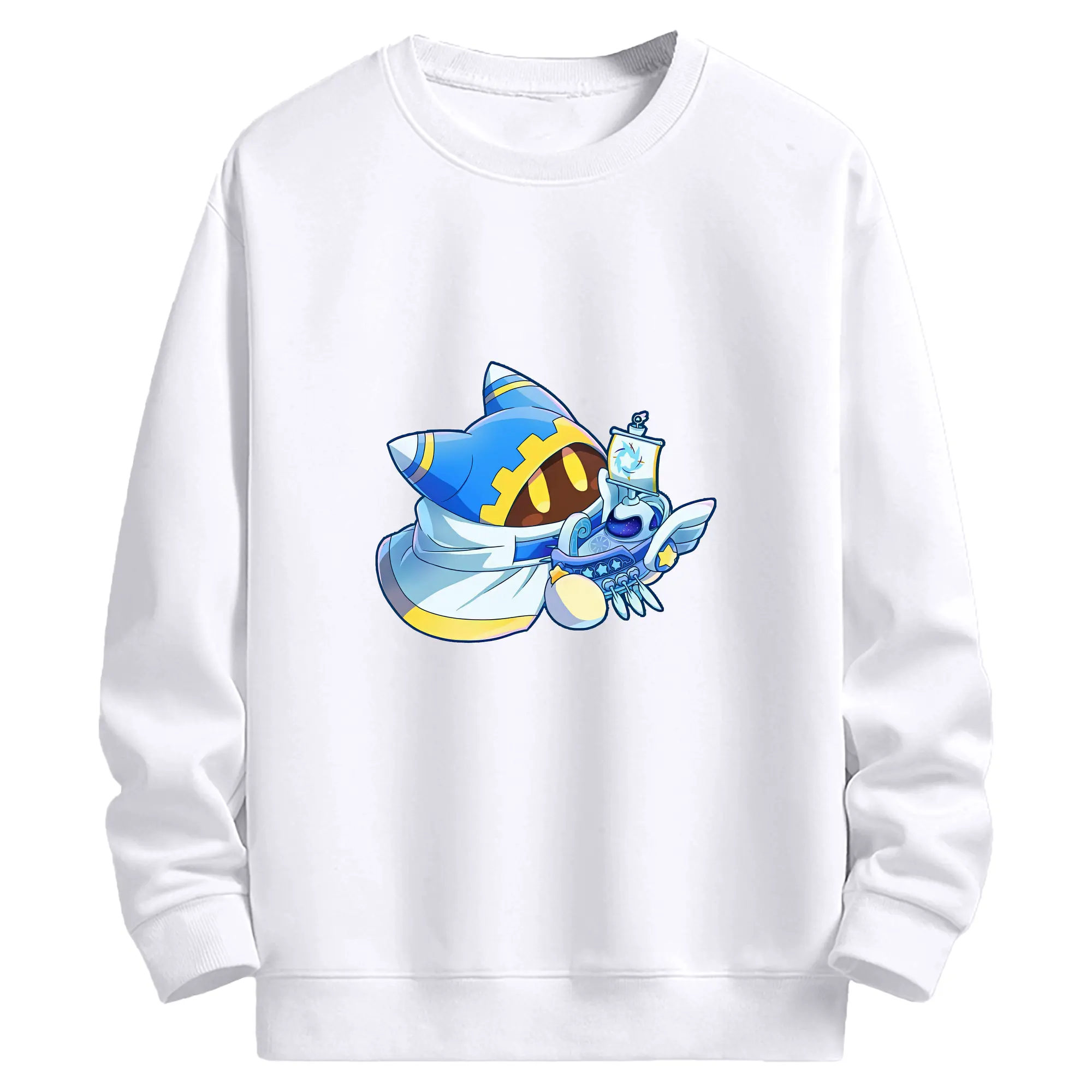 星のカービィ グッズ マホロア - 高品質 クルーネック スウェット ・ コットン59％ ポリエステル41％ ・ ユニセックス 長袖 トレーナー ・ カジュアル デイリー スポーツ 散歩用