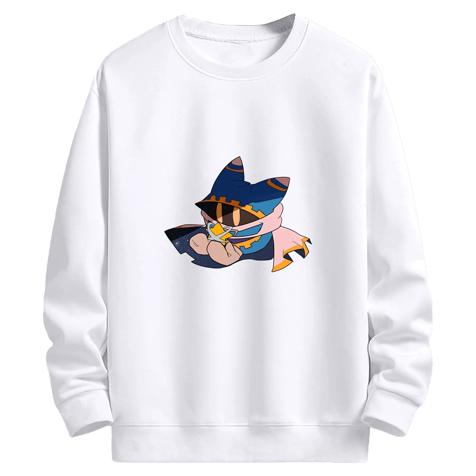 星のカービィ グッズ マホロア - 高品質 クルーネック スウェット ・ コットン59％ ポリエステル41％ ・ ユニセックス 長袖 トレーナー ・ カジュアル デイリー スポーツ 散歩用