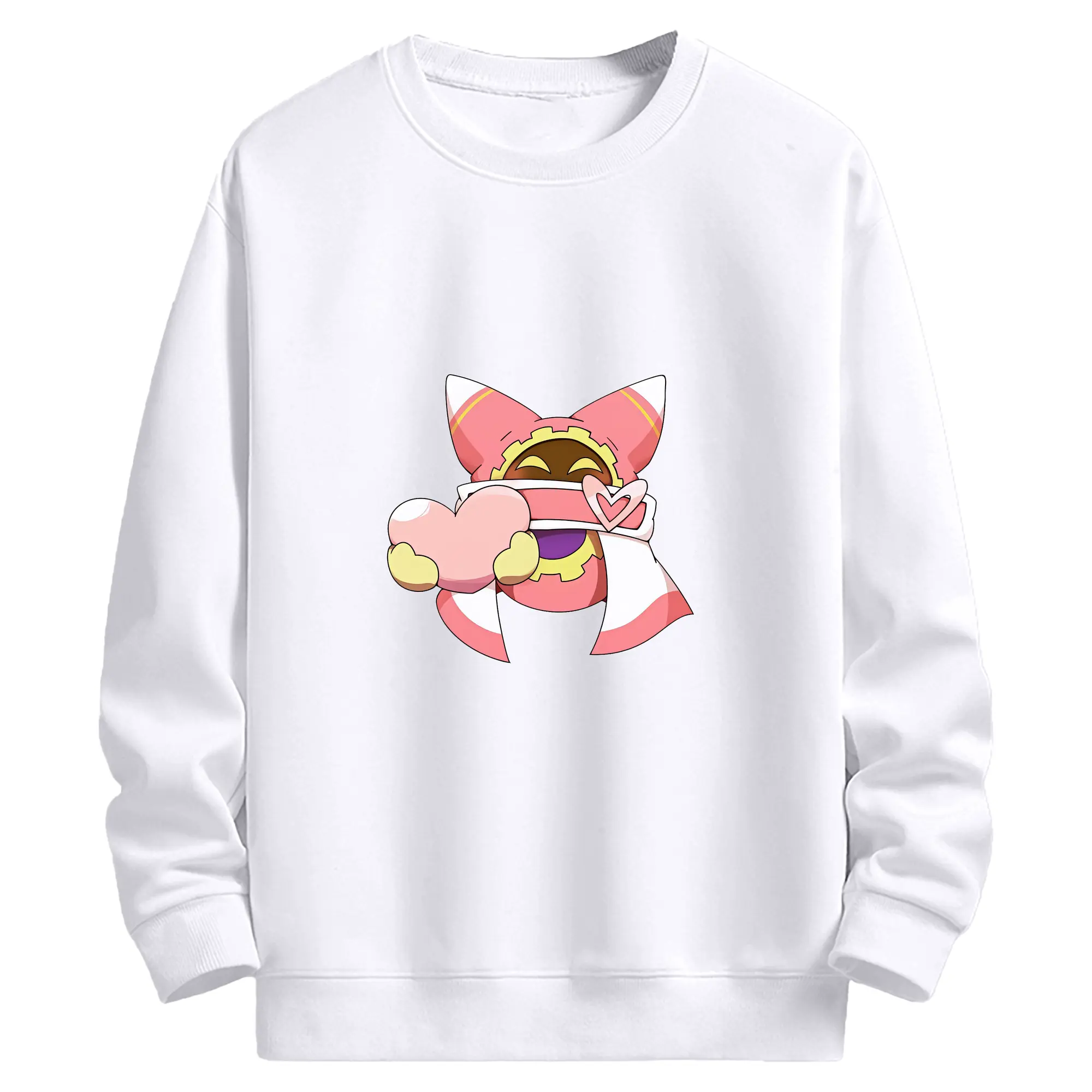 星のカービィ グッズ マホロア - 高品質 クルーネック スウェット ・ コットン59％ ポリエステル41％ ・ ユニセックス 長袖 トレーナー ・ カジュアル デイリー スポーツ 散歩用