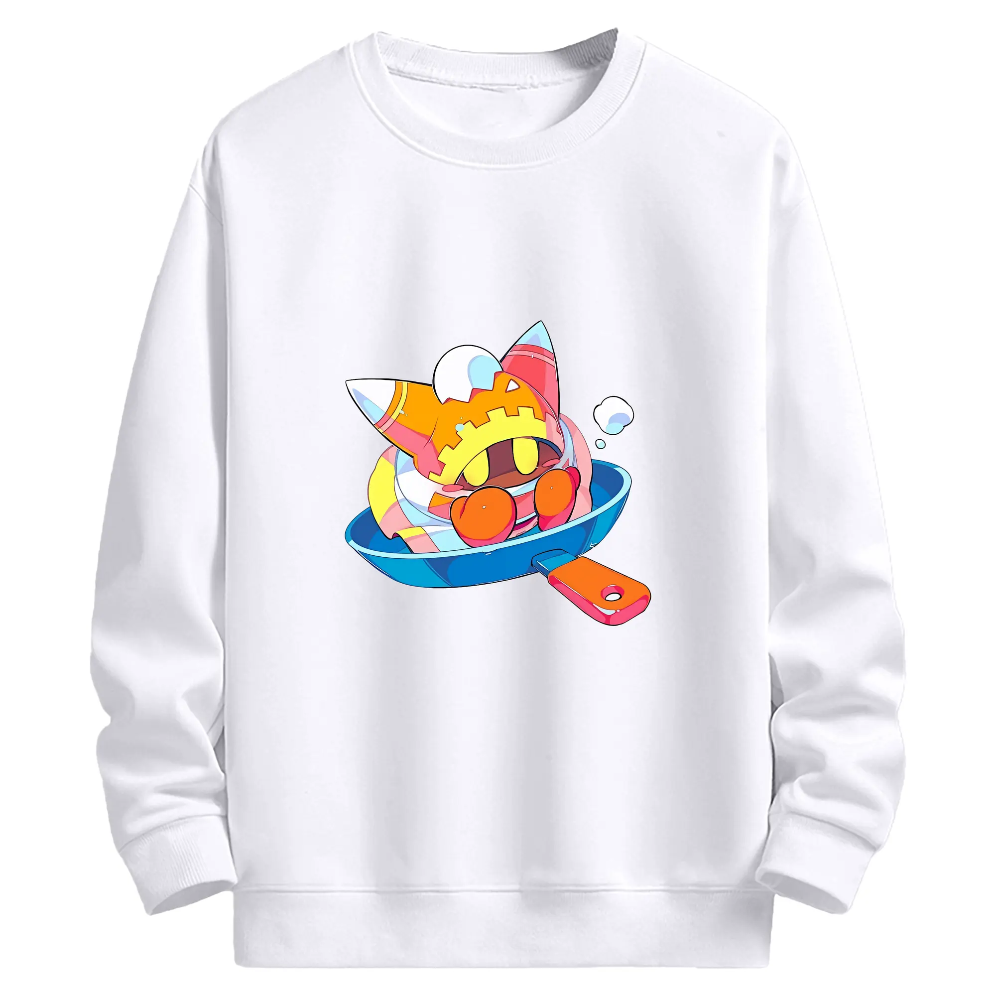 星のカービィ グッズ マホロア - 高品質 クルーネック スウェット ・ コットン59％ ポリエステル41％ ・ ユニセックス 長袖 トレーナー ・ カジュアル デイリー スポーツ 散歩用