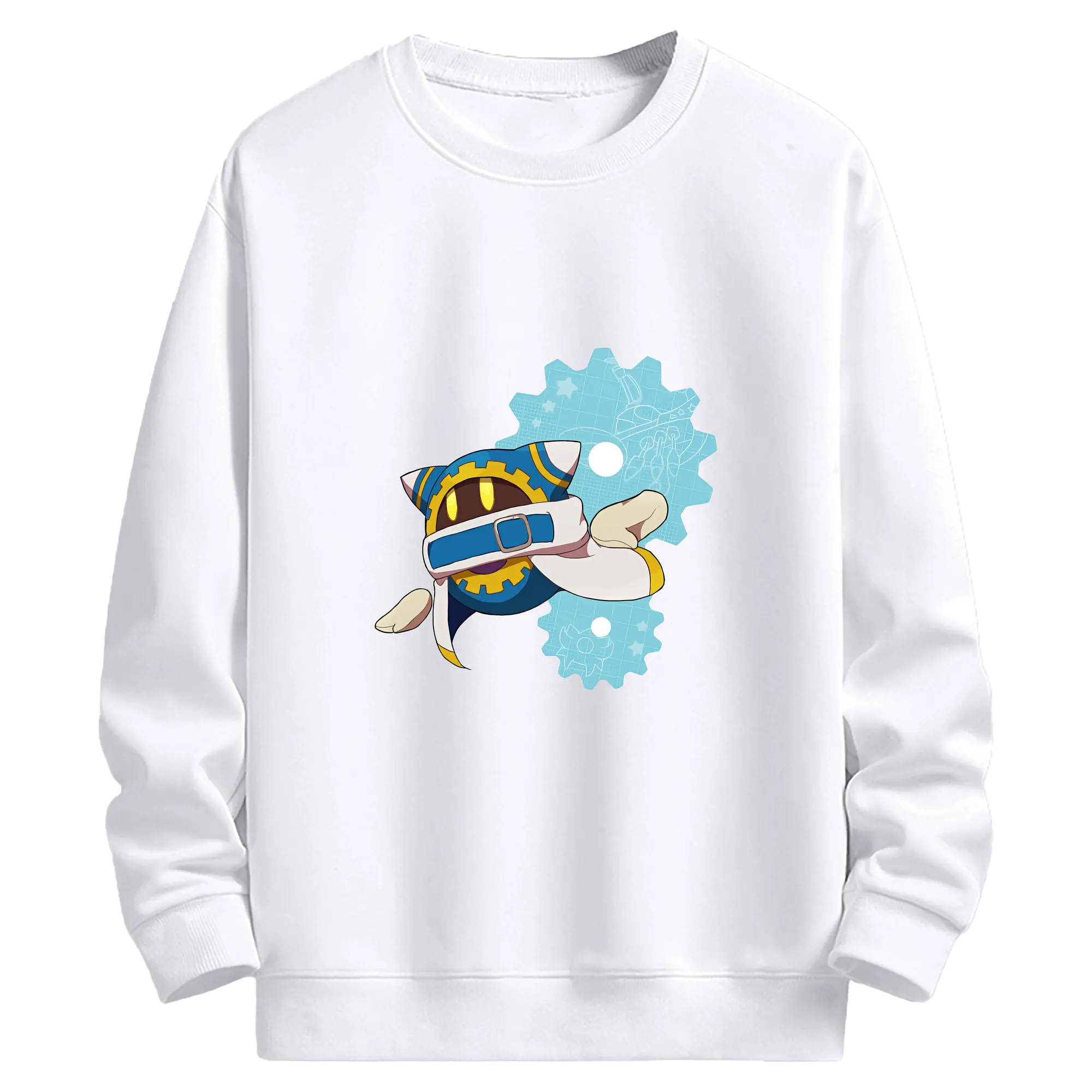 星のカービィ グッズ マホロア - 高品質 クルーネック スウェット ・ コットン59％ ポリエステル41％ ・ ユニセックス 長袖 トレーナー ・ カジュアル デイリー スポーツ 散歩用