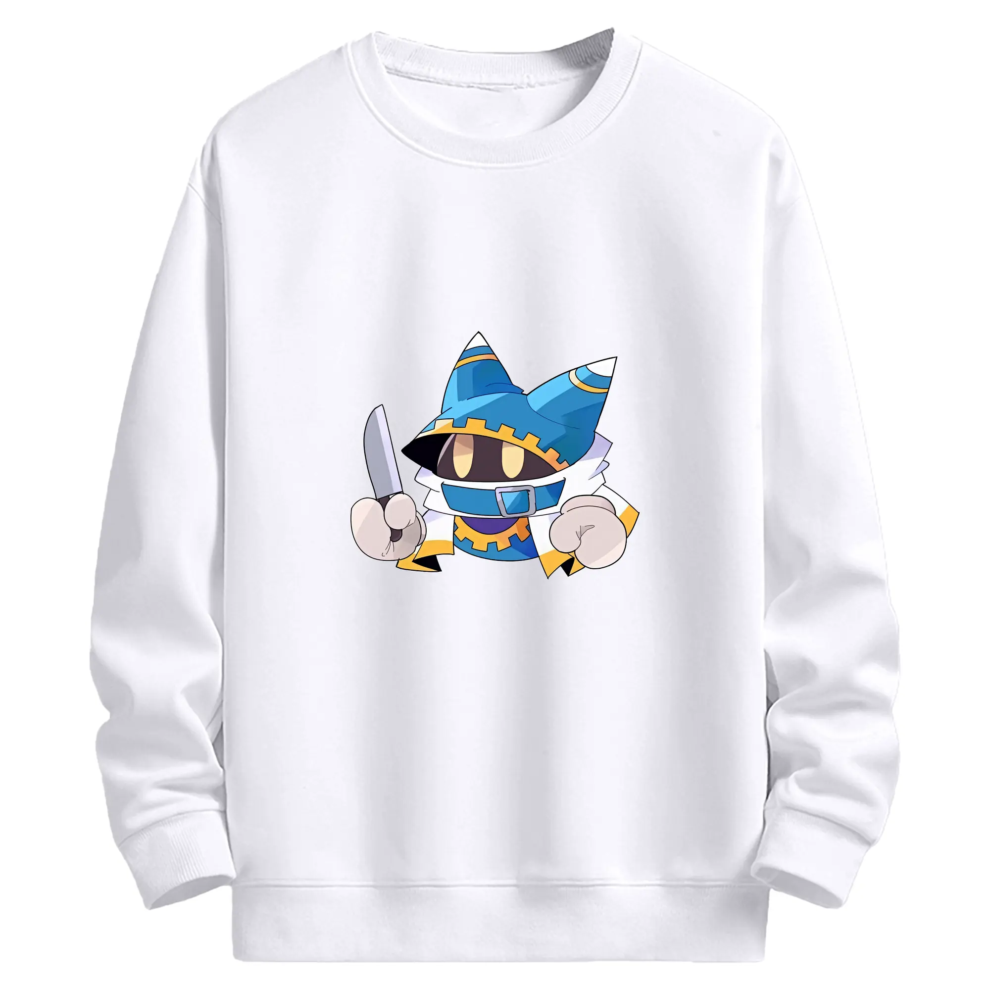 星のカービィ グッズ マホロア - 高品質 クルーネック スウェット ・ コットン59％ ポリエステル41％ ・ ユニセックス 長袖 トレーナー ・ カジュアル デイリー スポーツ 散歩用