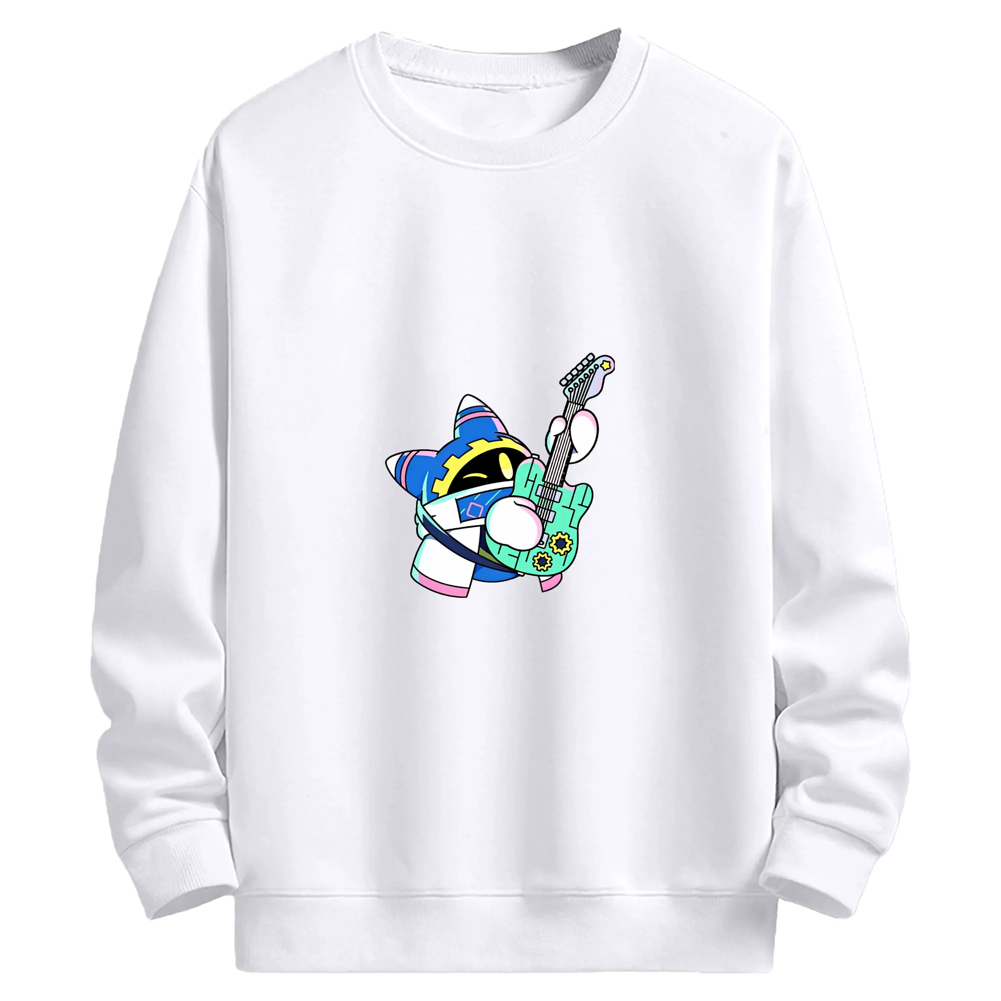 星のカービィ グッズ マホロア - 高品質 クルーネック スウェット ・ コットン59％ ポリエステル41％ ・ ユニセックス 長袖 トレーナー ・ カジュアル デイリー スポーツ 散歩用