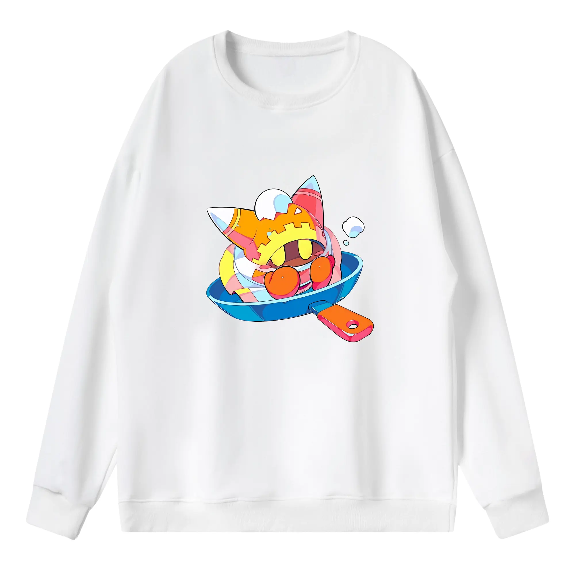 星のカービィ グッズ マホロア - 薄手 クルーネック スウェット 裏毛260g · ポリエステル 春秋向け カジュアル 男女兼用 · トレーナー デイリー スポーツ 散歩に最適