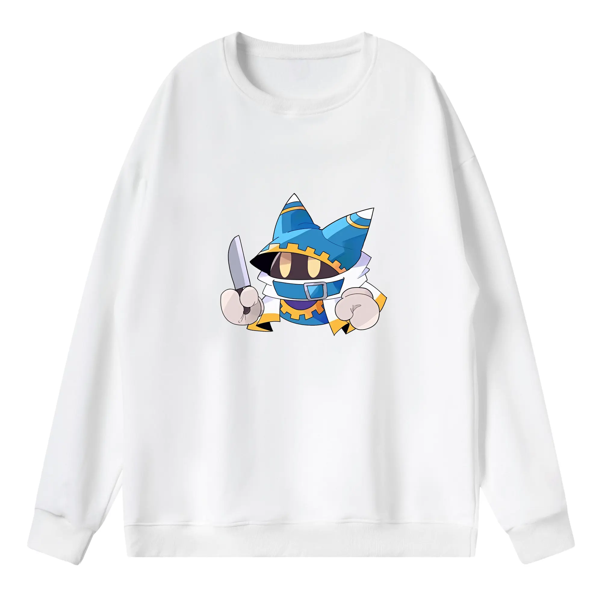 星のカービィ グッズ マホロア - 薄手 クルーネック スウェット 裏毛260g · ポリエステル 春秋向け カジュアル 男女兼用 · トレーナー デイリー スポーツ 散歩に最適