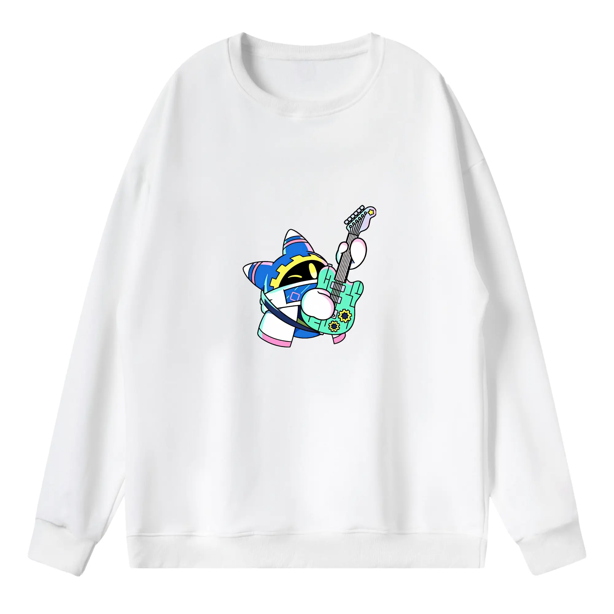 星のカービィ グッズ マホロア - 薄手 クルーネック スウェット 裏毛260g · ポリエステル 春秋向け カジュアル 男女兼用 · トレーナー デイリー スポーツ 散歩に最適