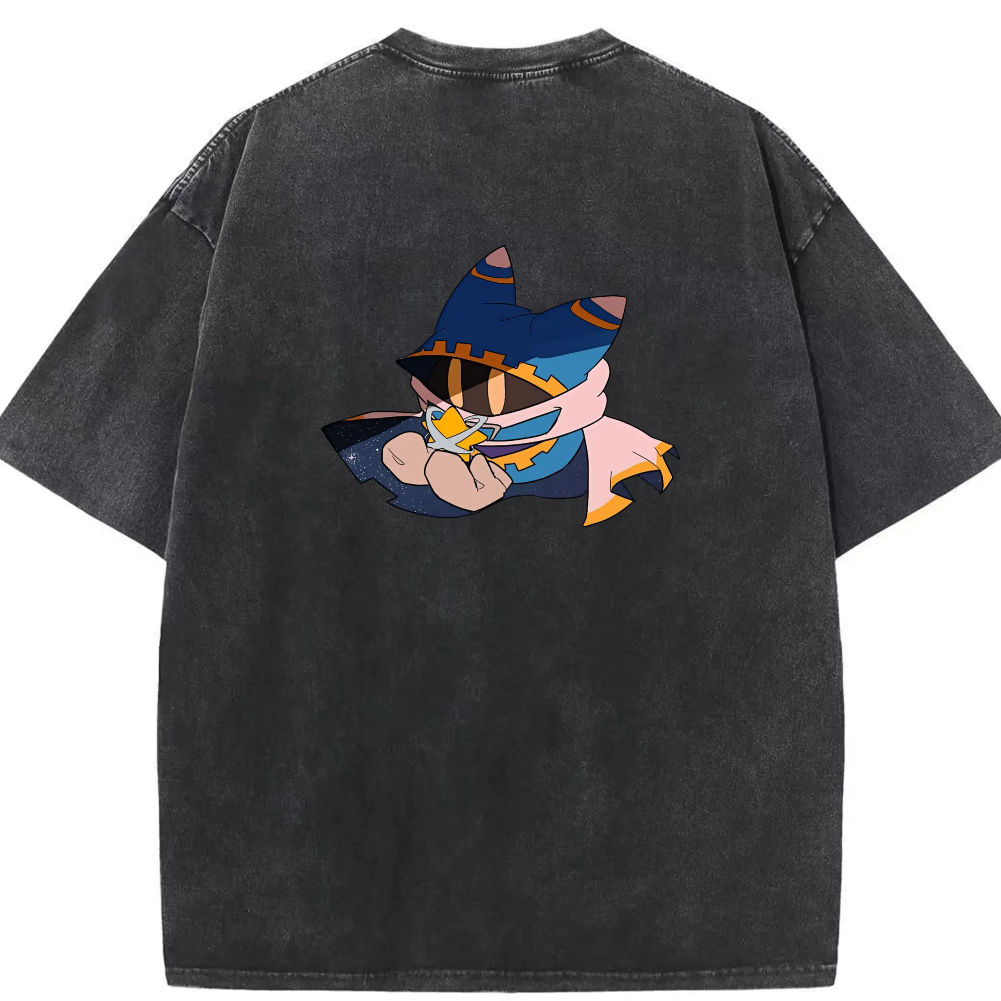 星のカービィ グッズ マホロア - 綿100％ ヴィンテージ風 半袖Tシャツ ・ 背面プリント ・ 柔らか肌触り ・ 通気性 快適 ・ スポーツ カジュアル 外出用