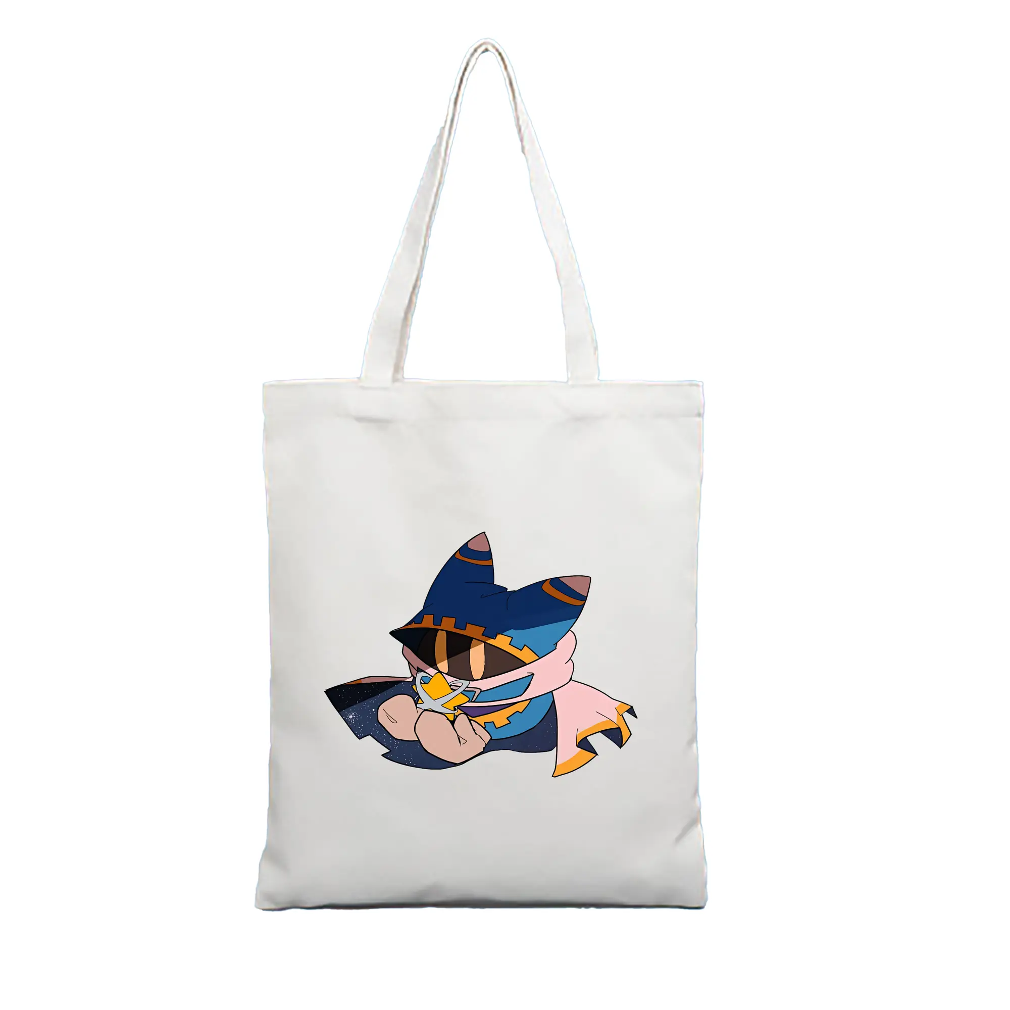 星のカービィ グッズ マホロア - 縦型キャンバス手提げバッグ（トートバッグ） ・ キャンバス素材 ・ ショッピング用 ・ 軽量 丈夫 お手入れ簡単