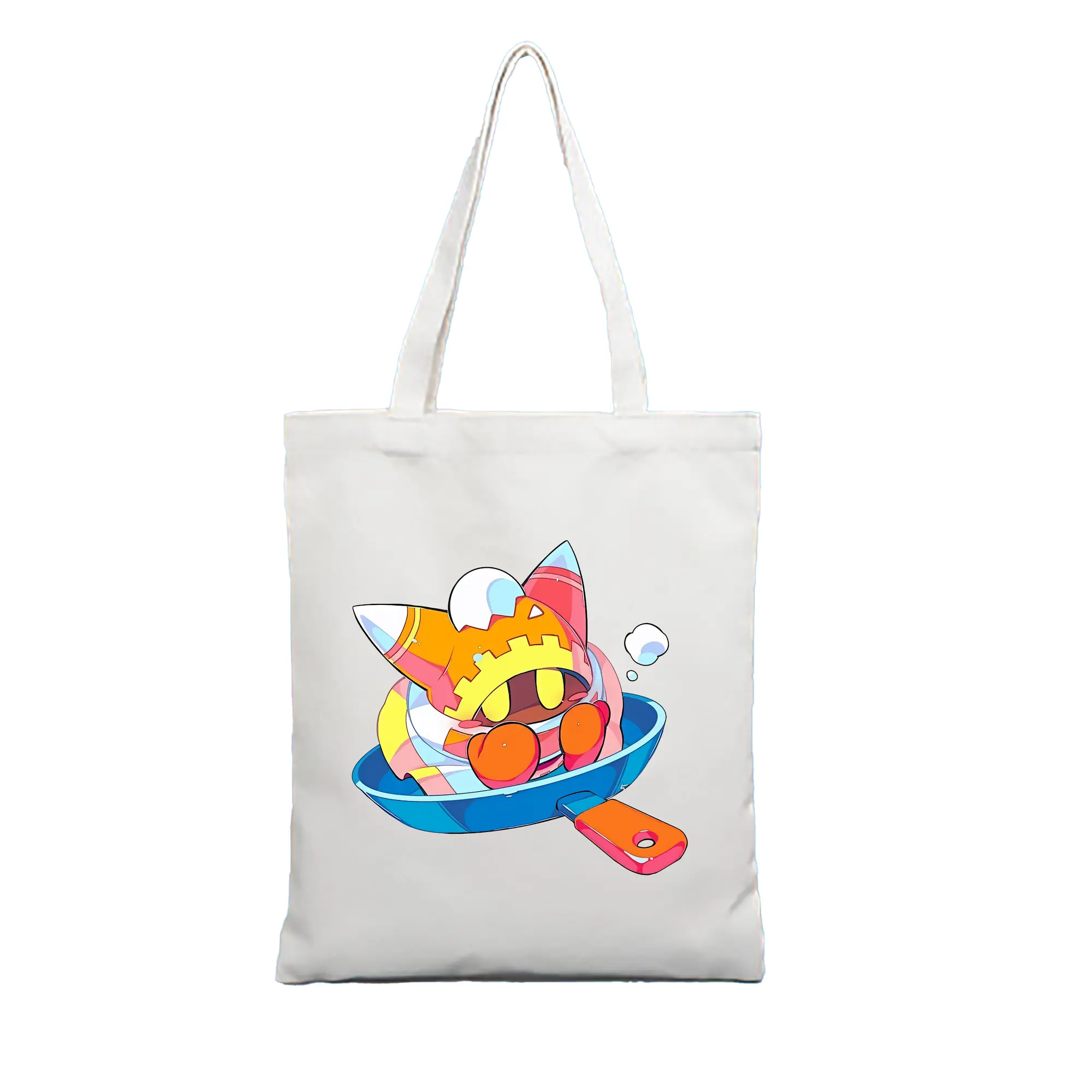 星のカービィ グッズ マホロア - 縦型キャンバス手提げバッグ（トートバッグ） ・ キャンバス素材 ・ ショッピング用 ・ 軽量 丈夫 お手入れ簡単