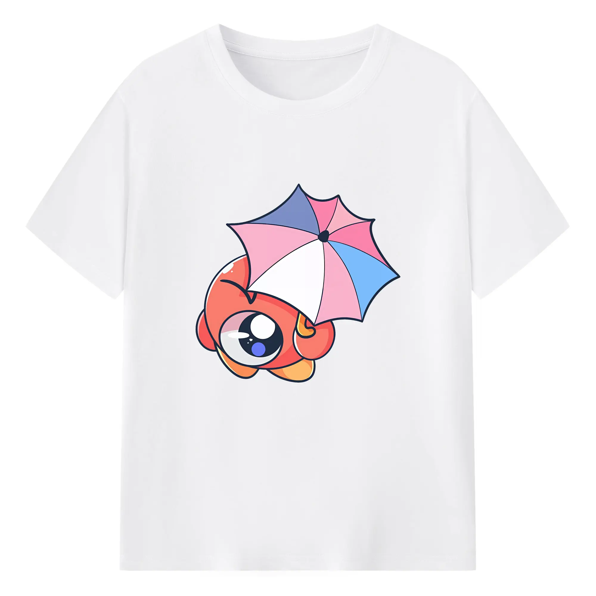 星のカービィ グッズ ワドルドゥ - 綿100％ 半袖Tシャツ ・ フロントプリント ・ 快適 通気性 ・ 日常使い 散歩 スポーツ用