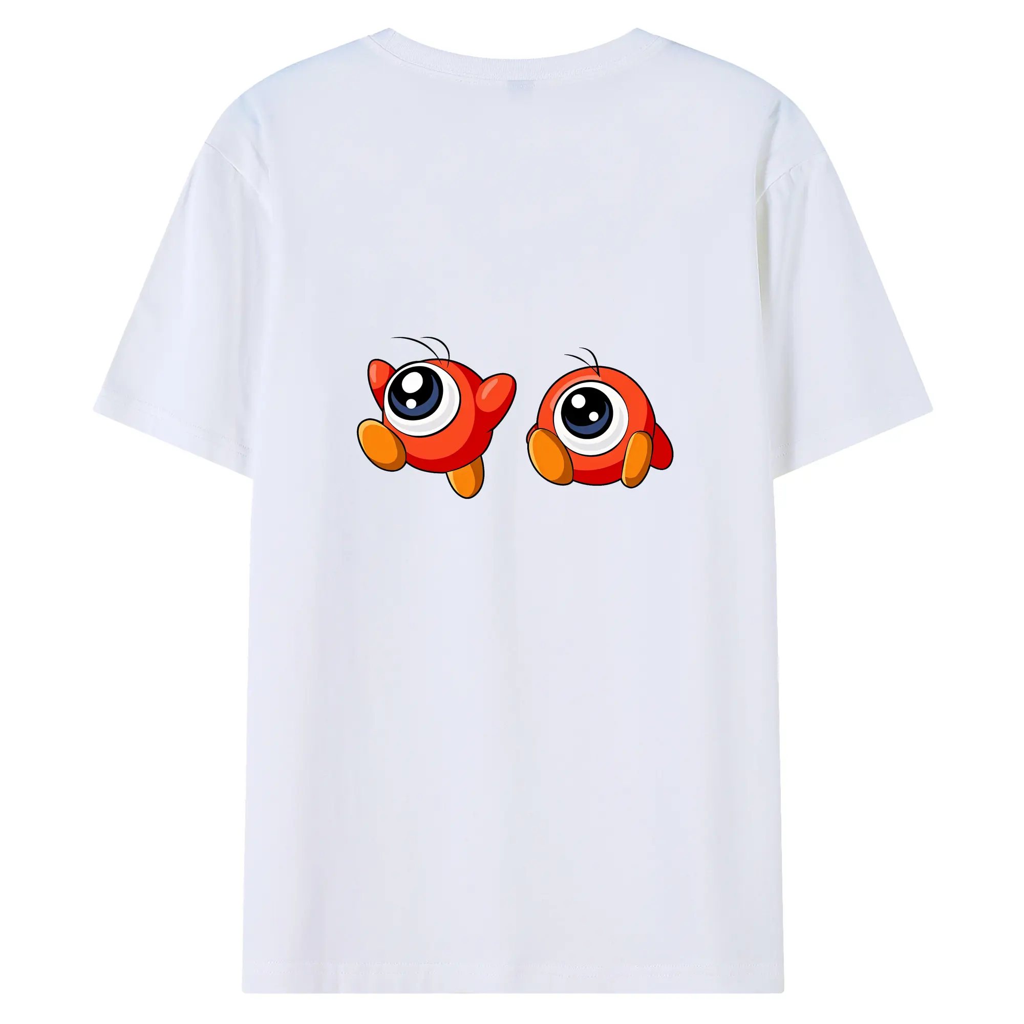 星のカービィ グッズ ワドルドゥ - 綿100％ 半袖Tシャツ ・ バックプリント ・ 快適 通気性 ・ 日常使い 散歩 スポーツ用