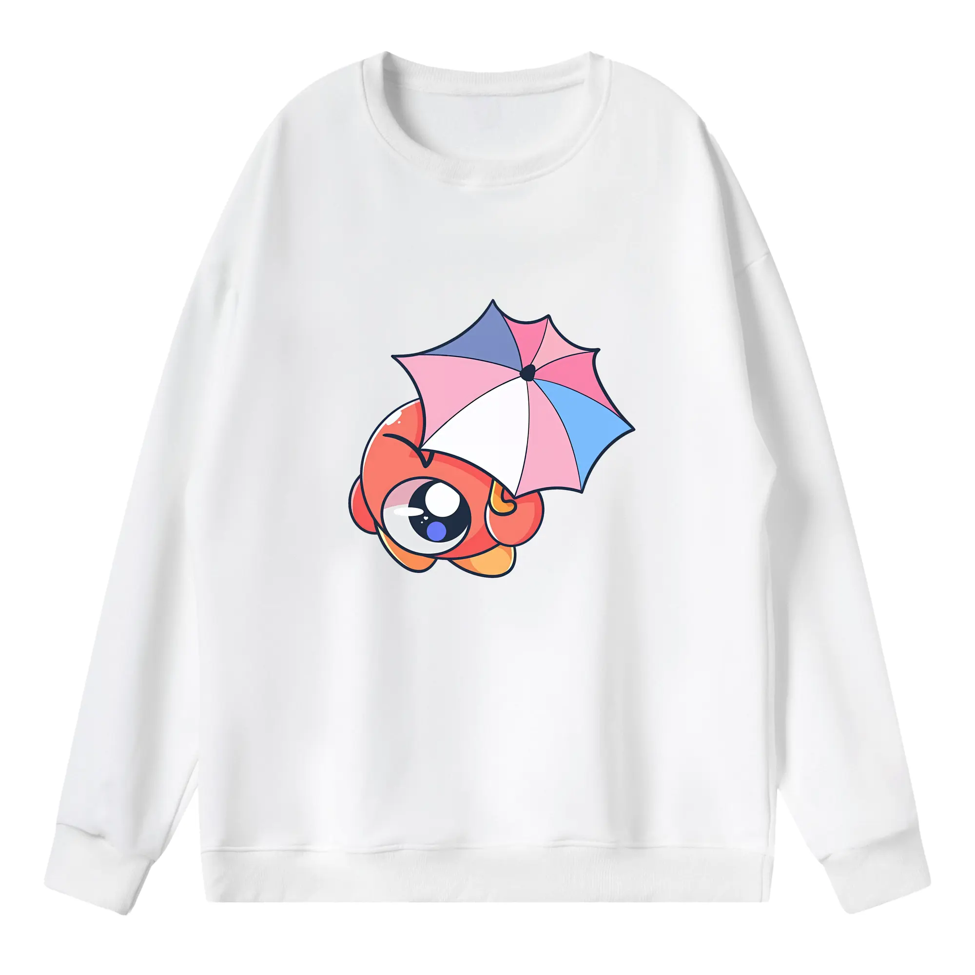 星のカービィ グッズ ワドルドゥ - 薄手 クルーネック スウェット 裏毛260g · ポリエステル 春秋向け カジュアル 男女兼用 · トレーナー デイリー スポーツ 散歩に最適