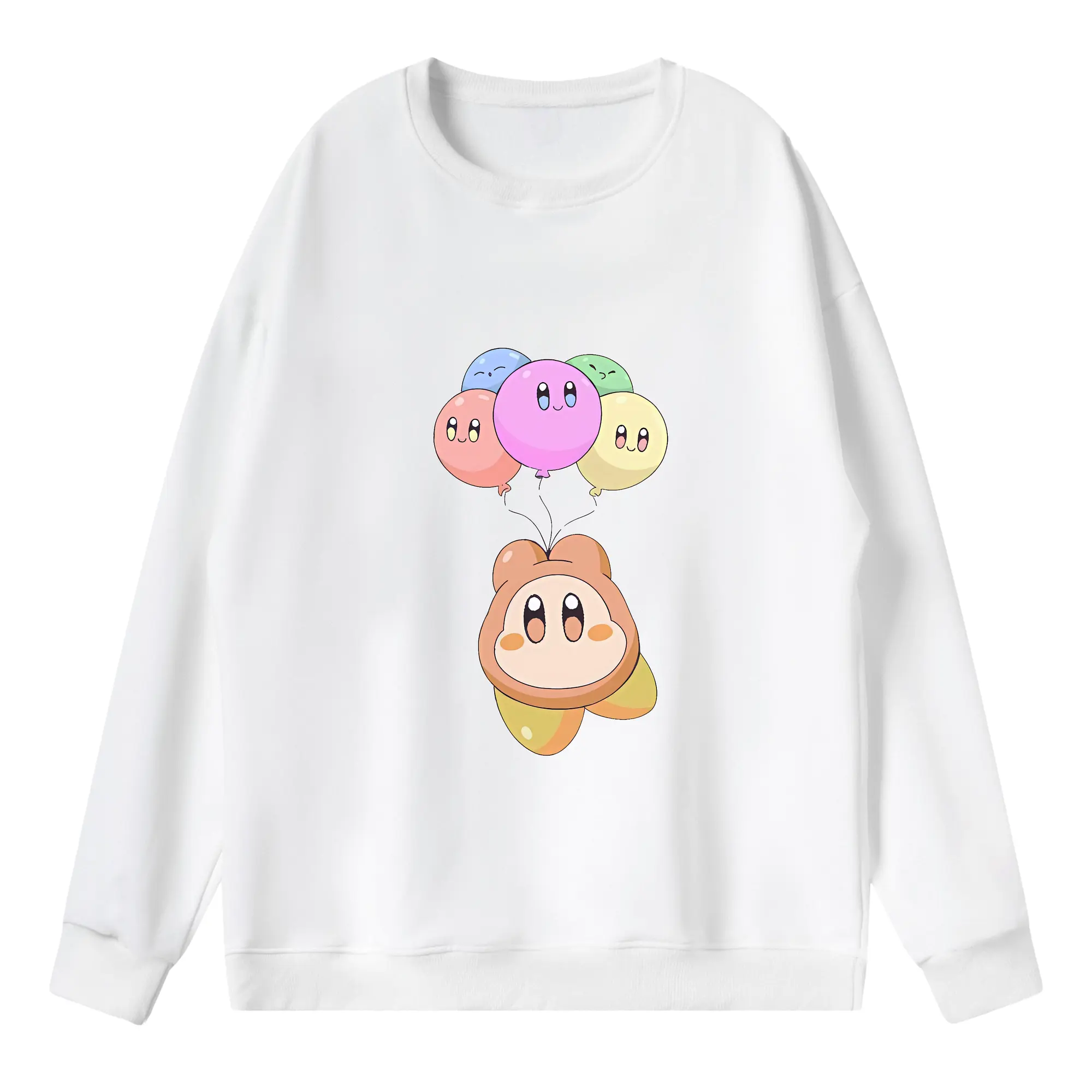 星のカービィ グッズ ワドルドゥ - 薄手 クルーネック スウェット 裏毛260g · ポリエステル 春秋向け カジュアル 男女兼用 · トレーナー デイリー スポーツ 散歩に最適